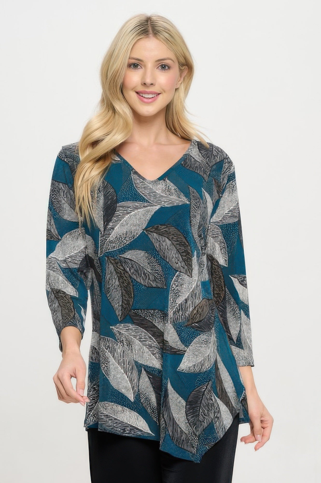 Hit Point V-neckline Top - DressAffection