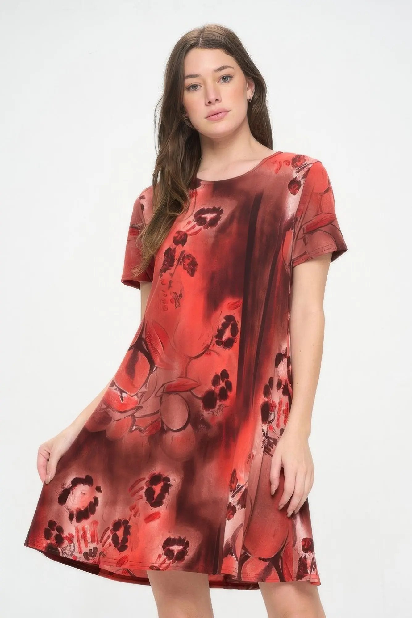 Hit Print Missy Dress - DressAffection