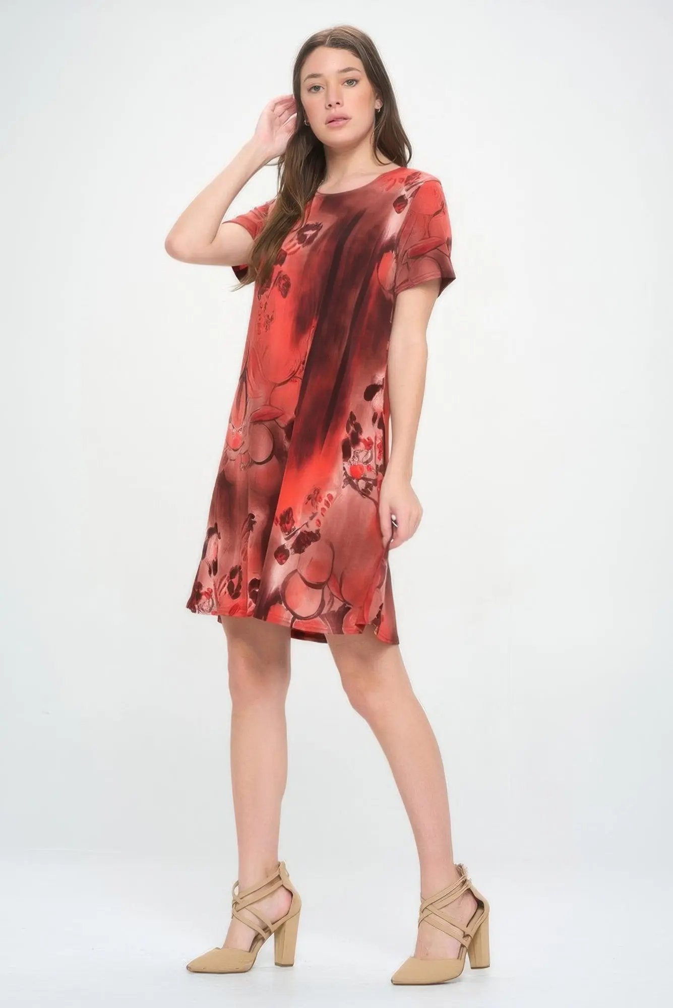 Hit Print Missy Dress - DressAffection