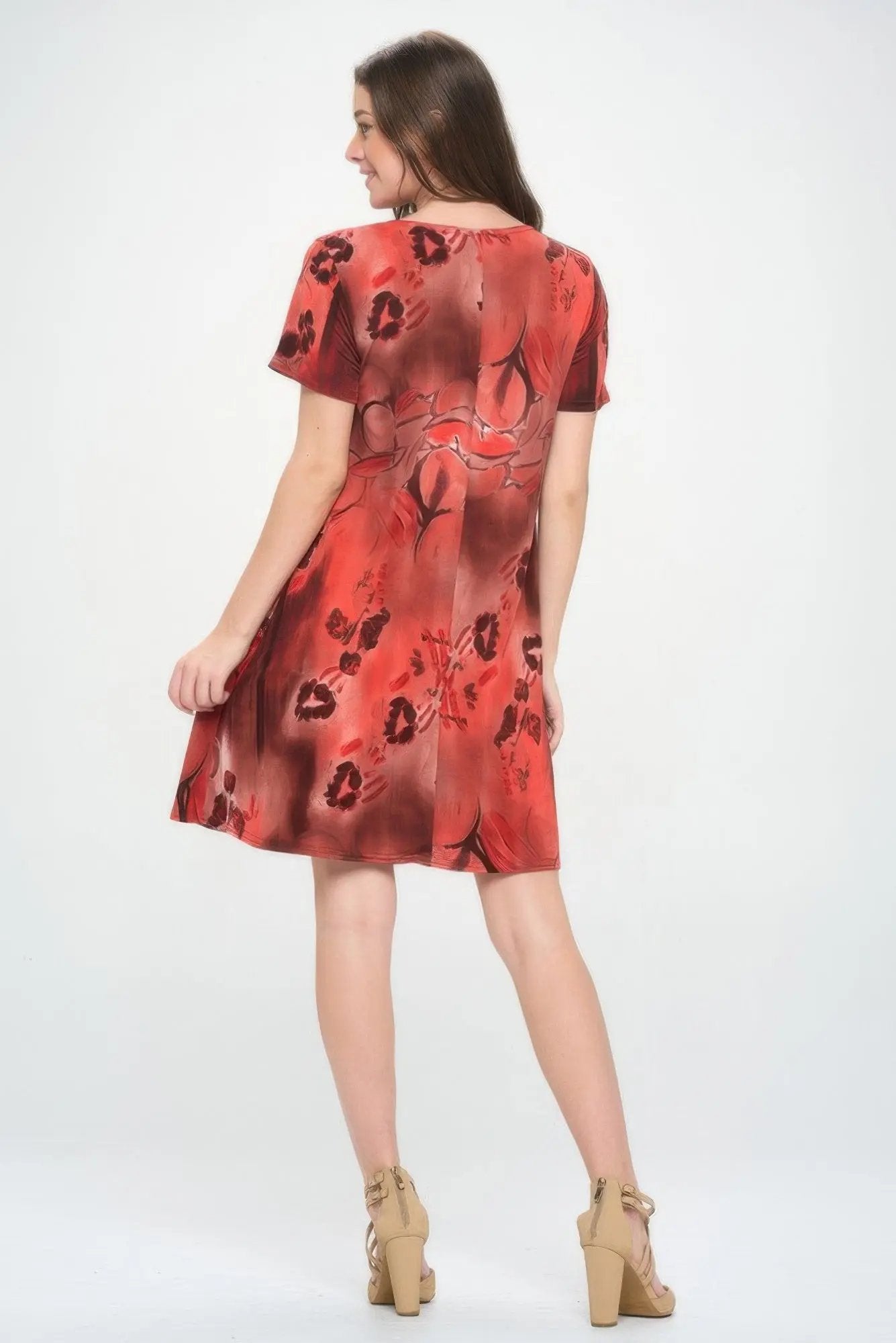 Hit Print Missy Dress - DressAffection