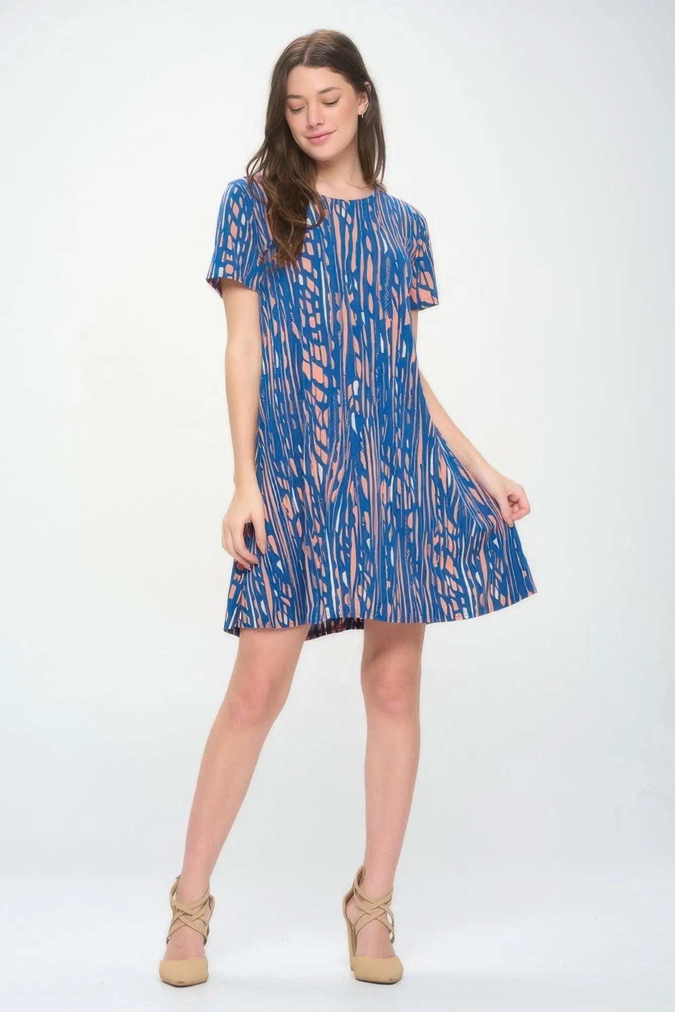 Hit Print Missy Dress - DressAffection