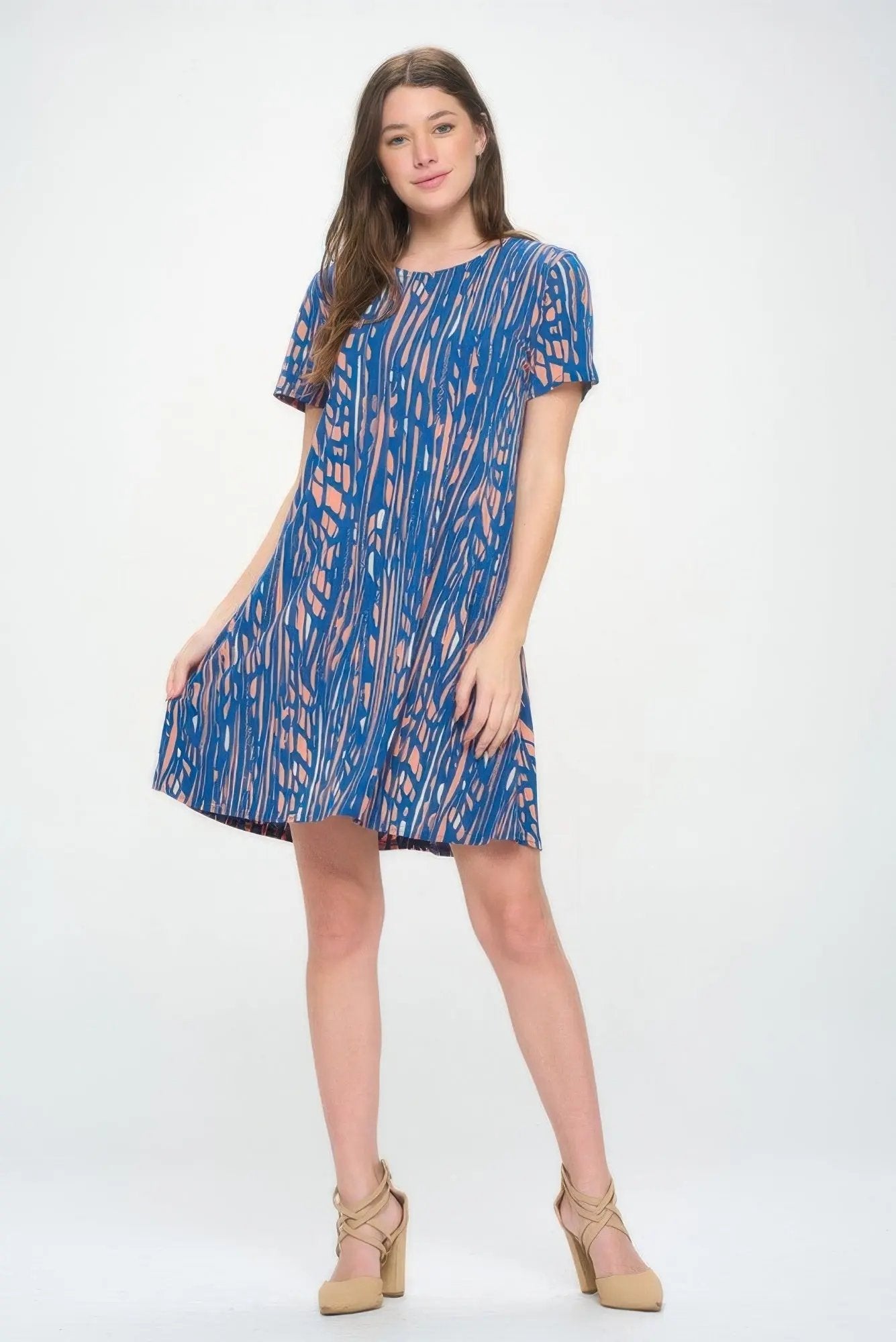 Hit Print Missy Dress - DressAffection