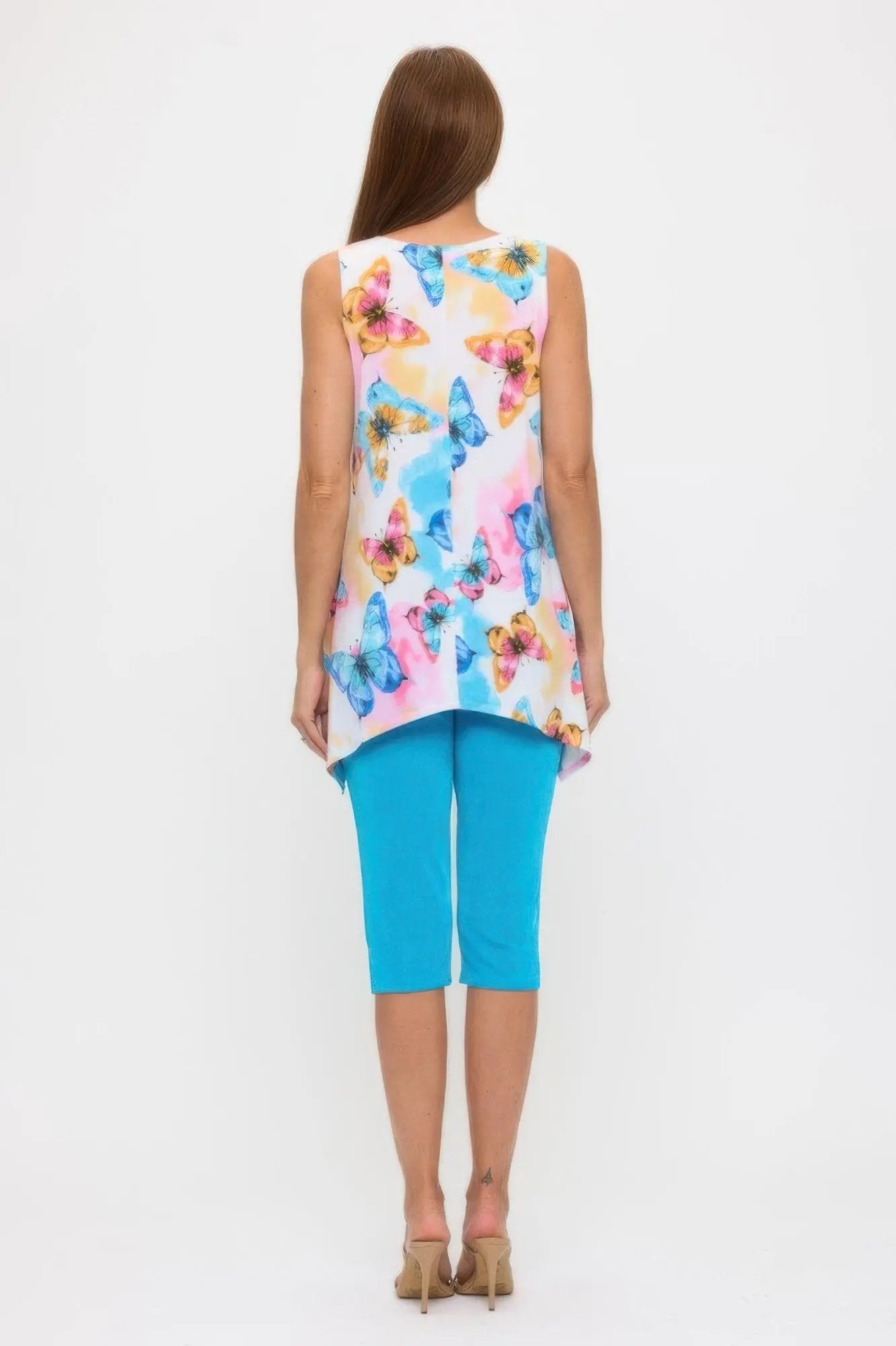 Hit Shark Bite Hem Tank - DressAffection