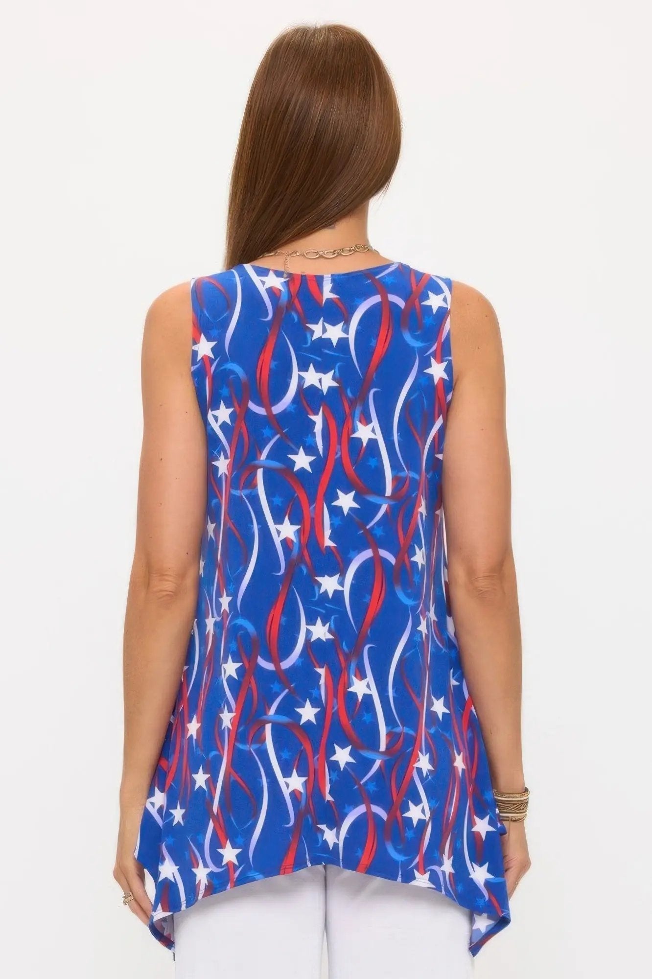 Hit Shark Bite Hem Tank - DressAffection