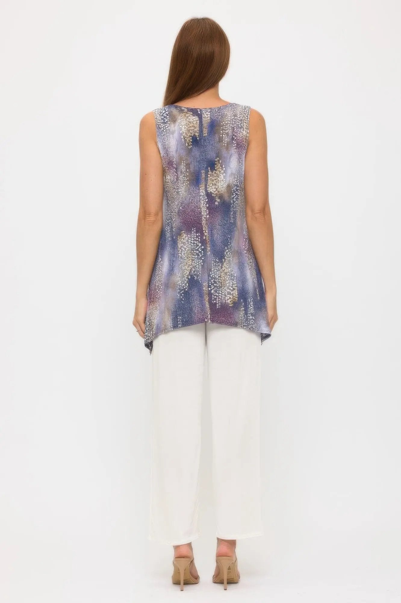 Hit Shark Bite Hem Tank - DressAffection