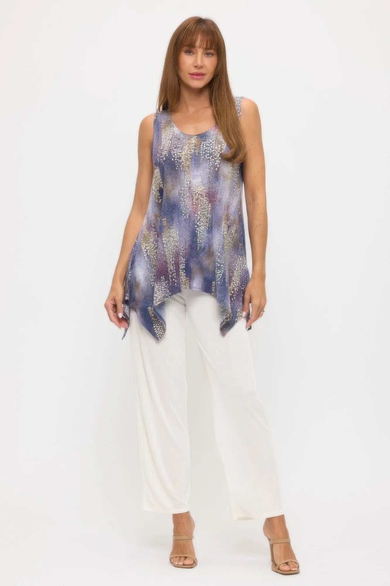 Hit Shark Bite Hem Tank - DressAffection