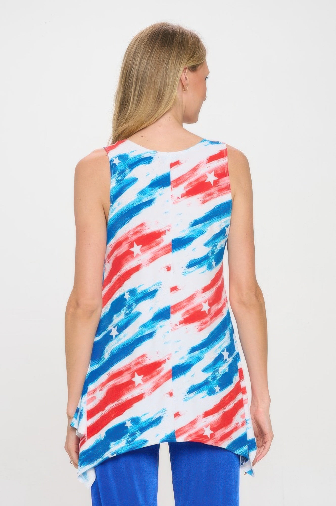 Hit Shark Bite Hem Tank - DressAffection