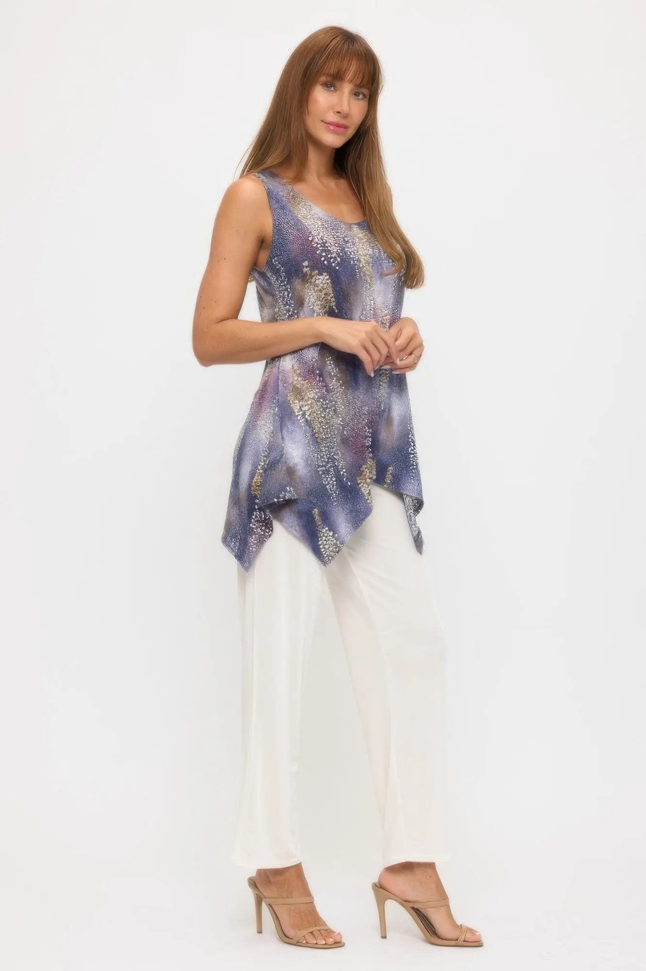 Hit Shark Bite Hem Tank - DressAffection