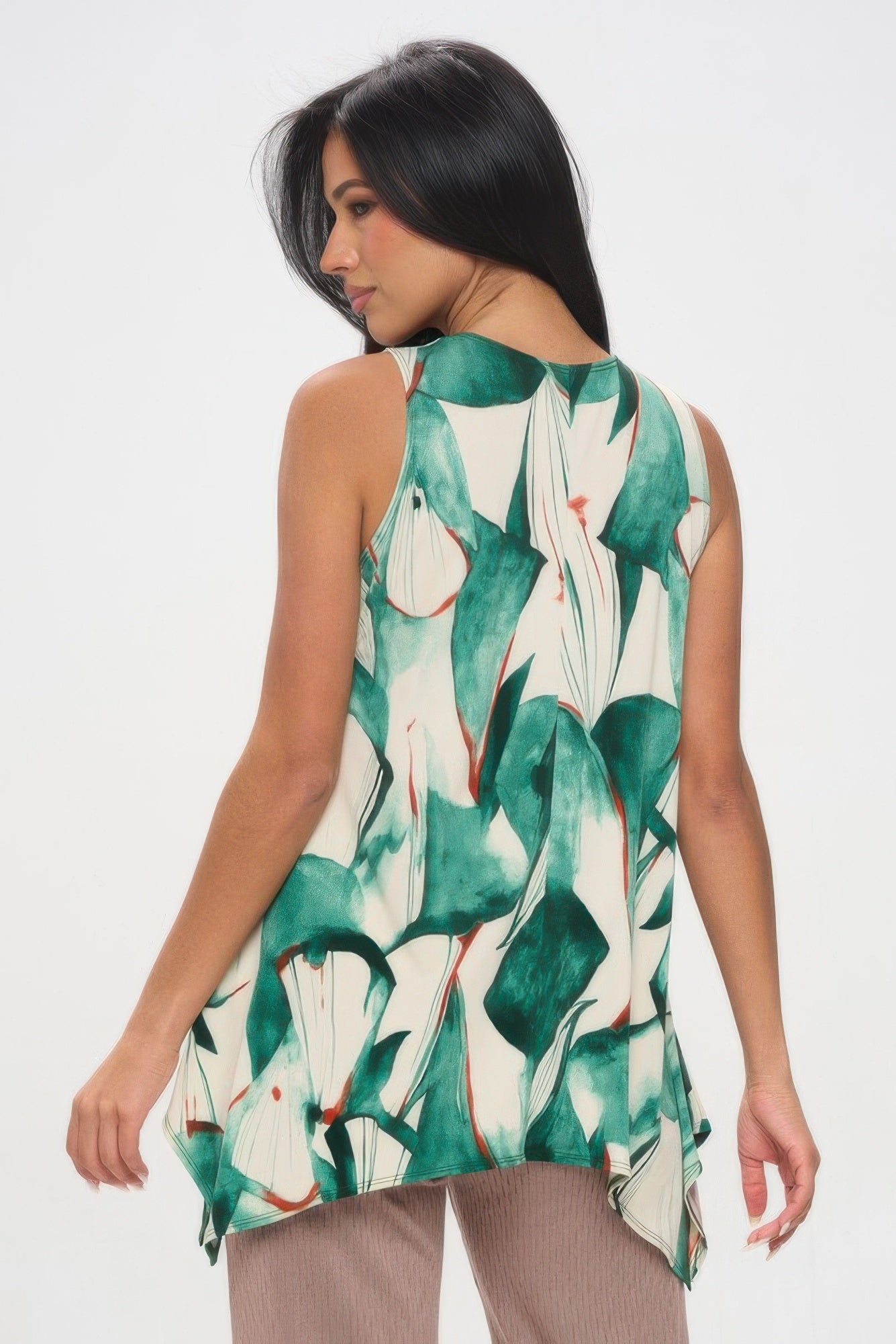 Hit Shark Bite Hem Tank - DressAffection