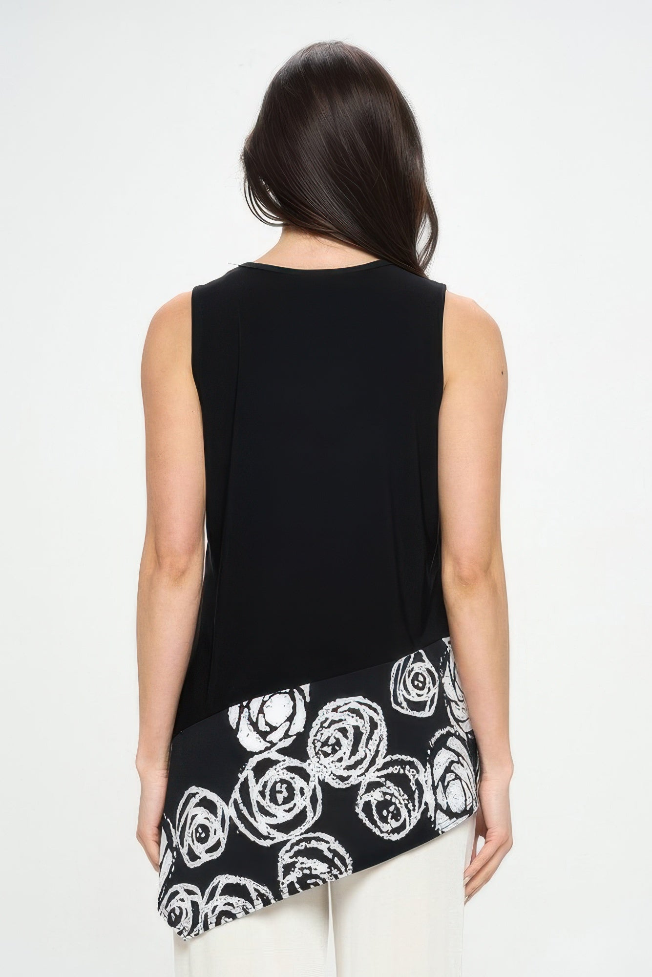 Hit Sleeveless Contrast Top - DressAffection