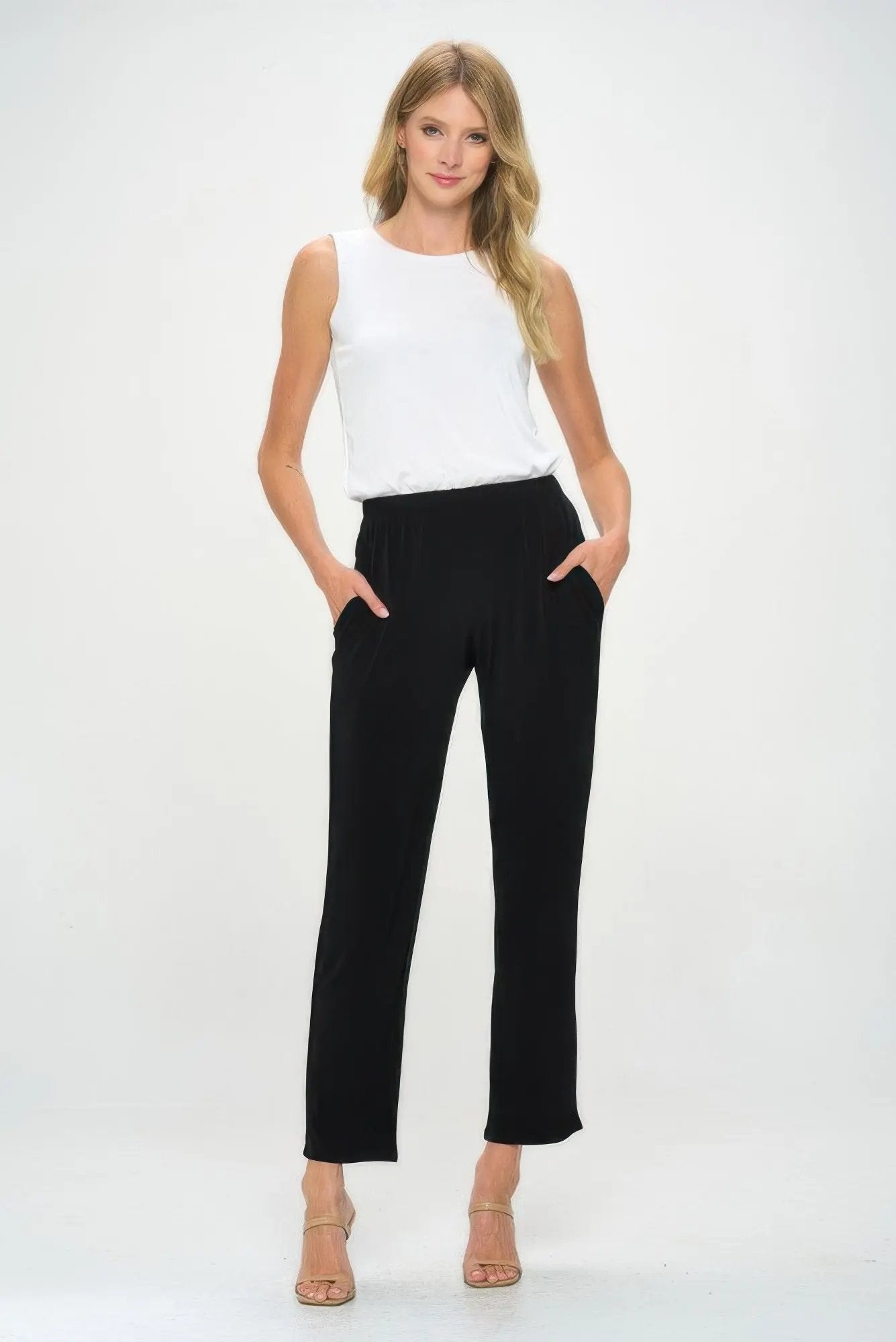 HIT Straight Pocket Trouser with Pockets - DressAffection