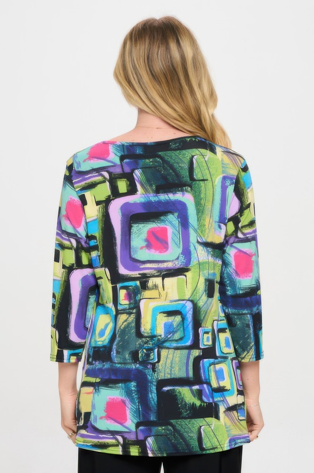 Hit V-neck Band Top W/vent - DressAffection