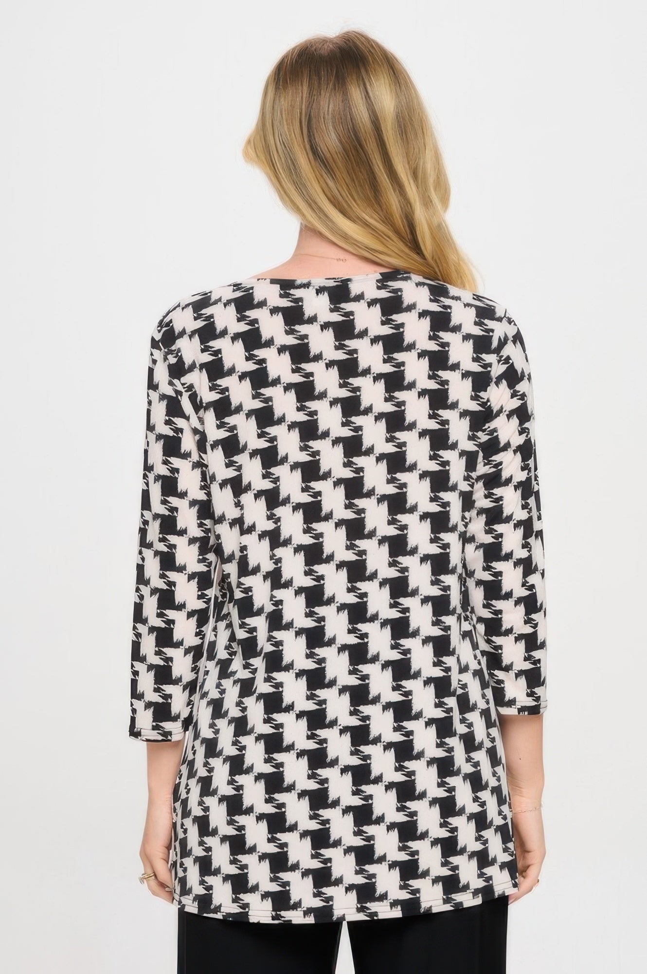 Hit V-neck Band Top W/vent - DressAffection