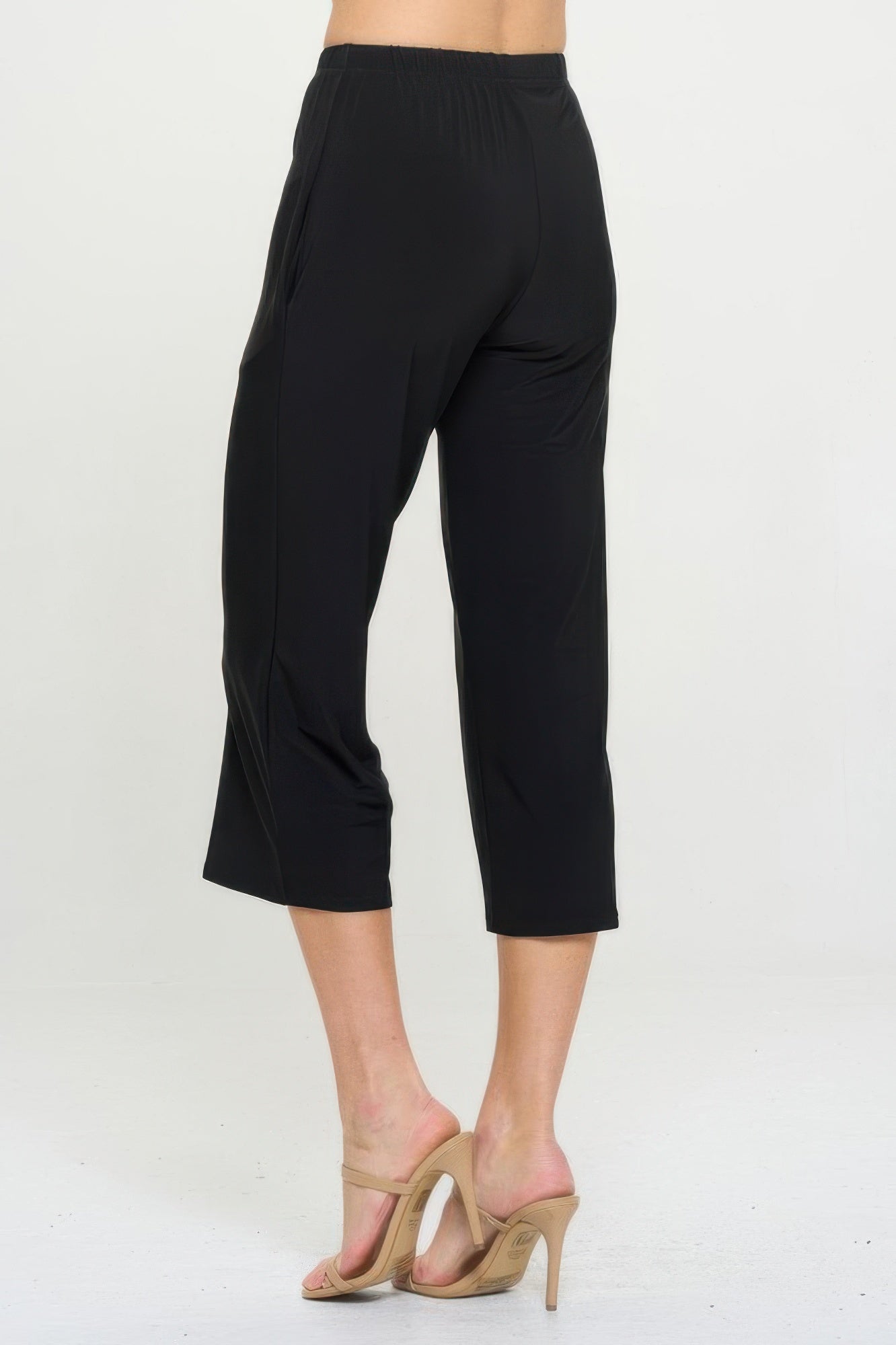 Hit Wide Leg Ankle Length Pants - DressAffection