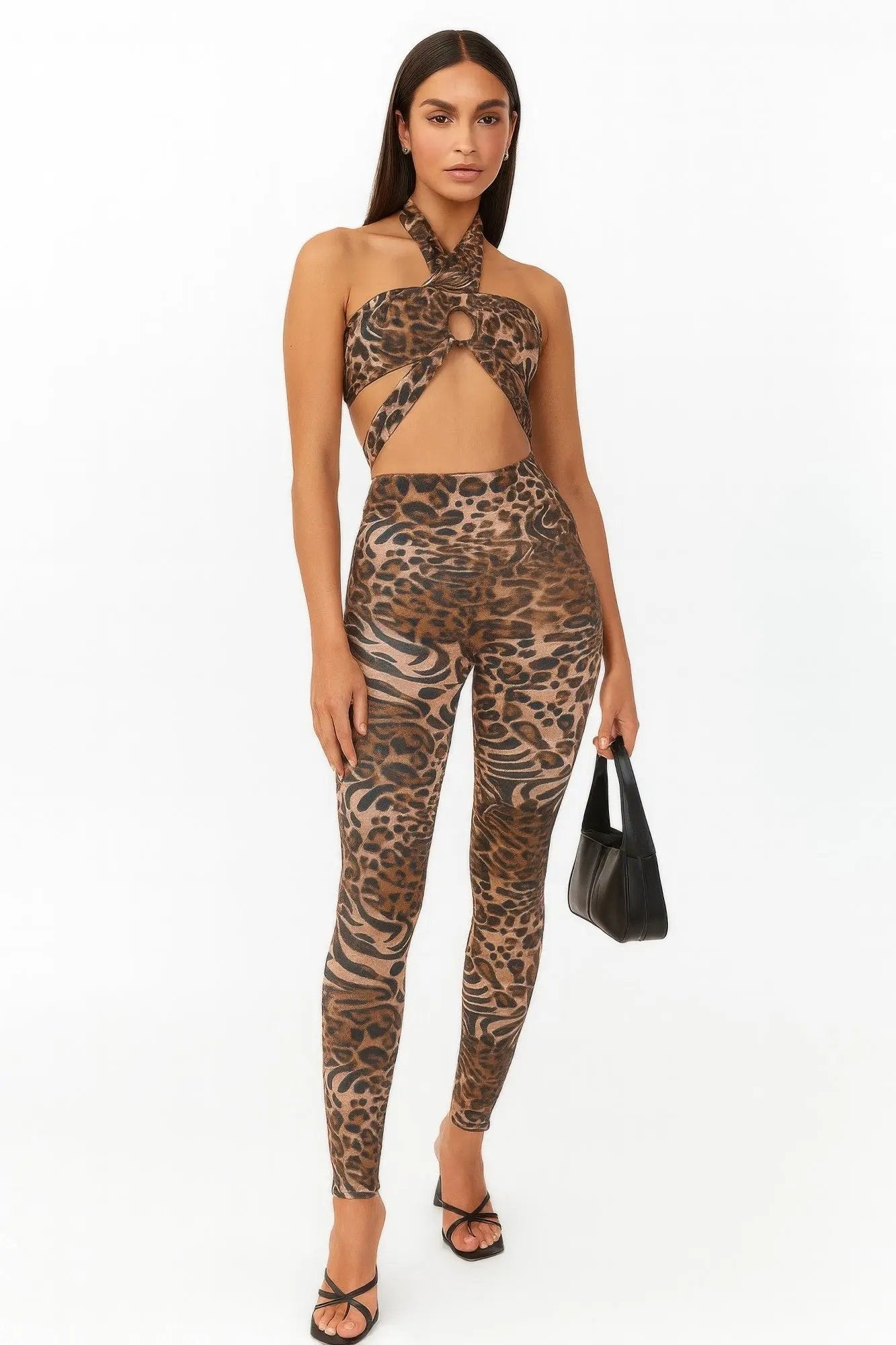 Leopard Cheetah Intertwined Set - DressAffection