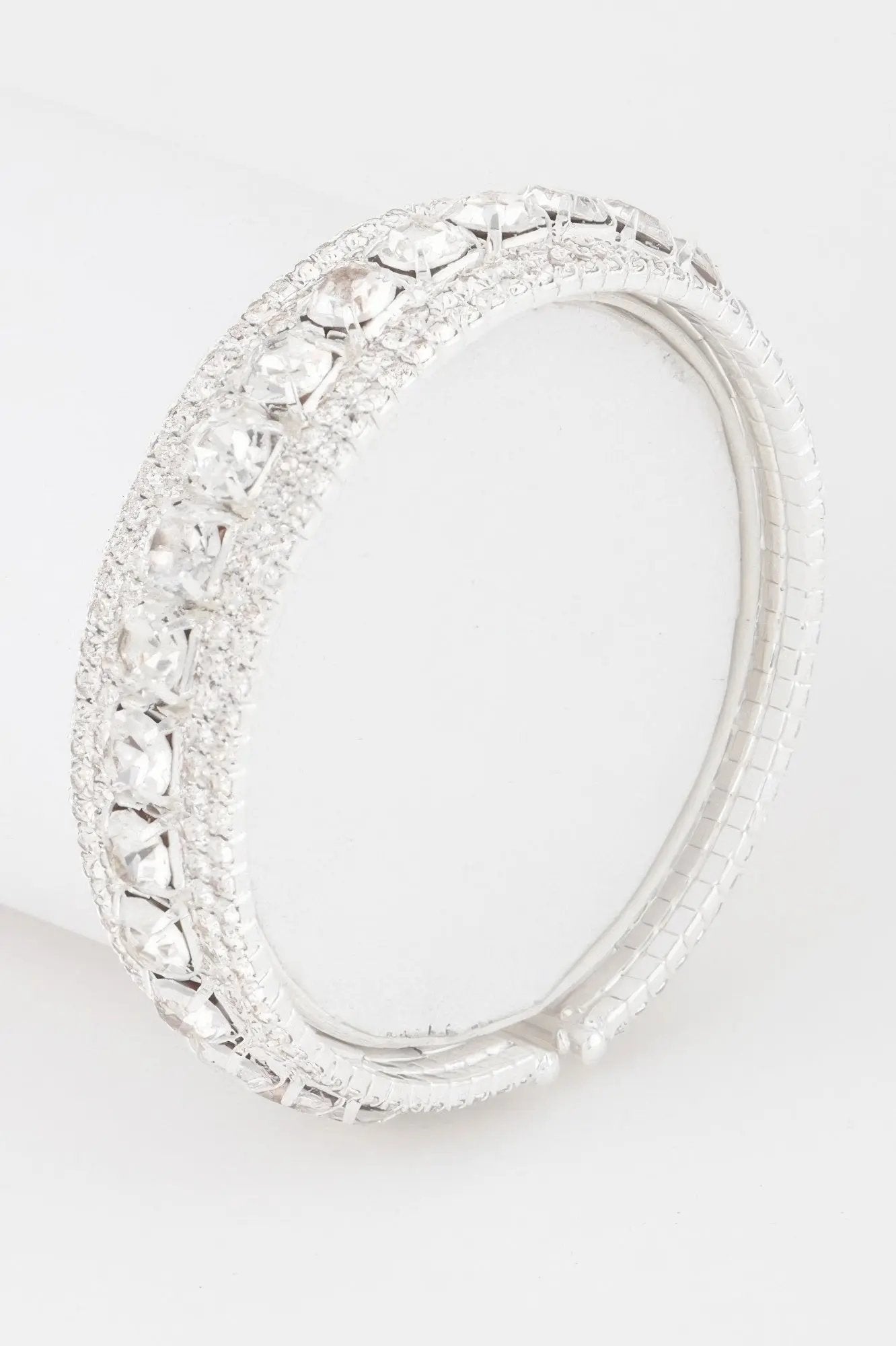 Luxury Rhinestone Cuff Bracelet - DressAffection