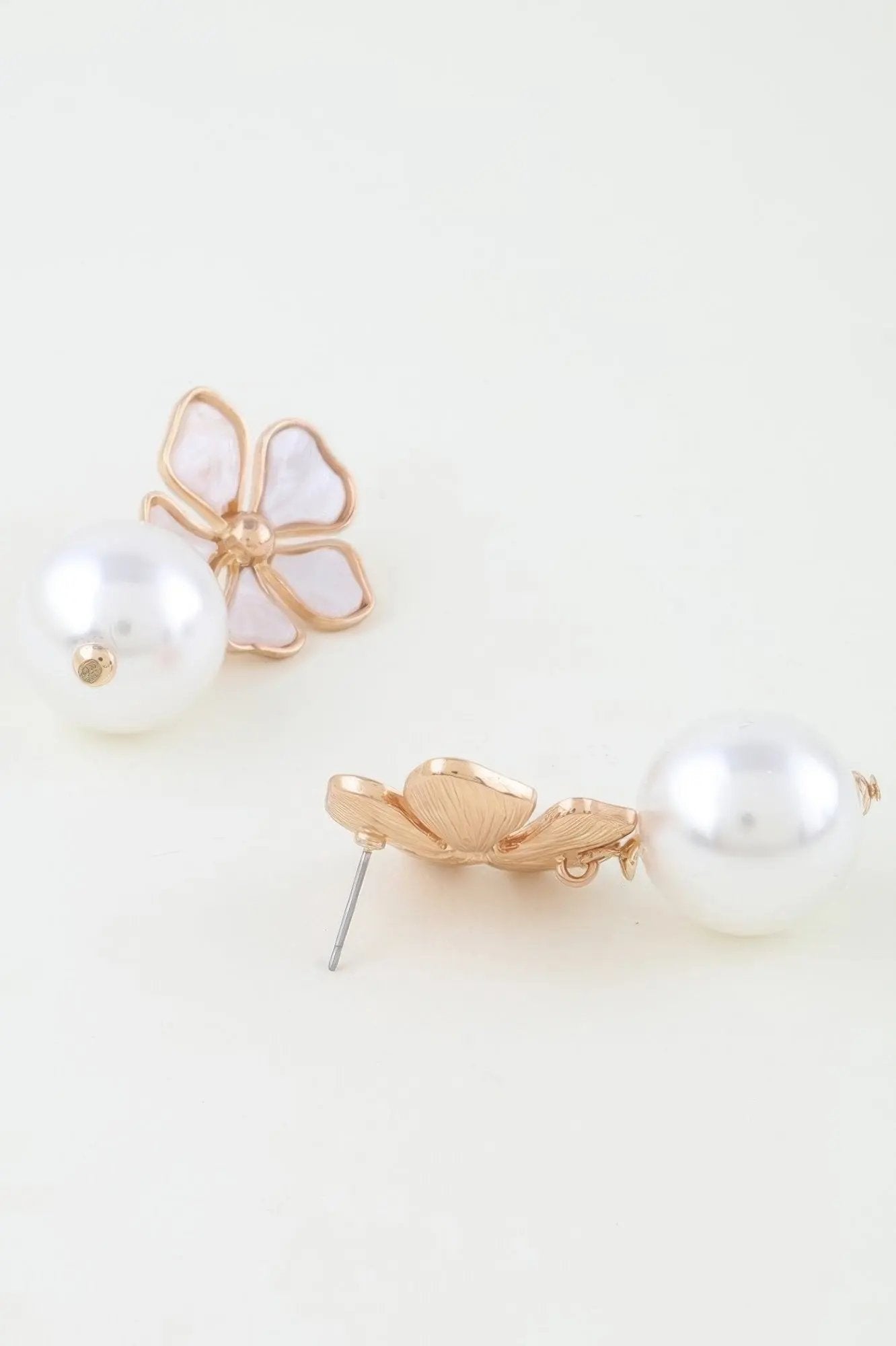 Marble Flower Stone Drop Earrings - DressAffection