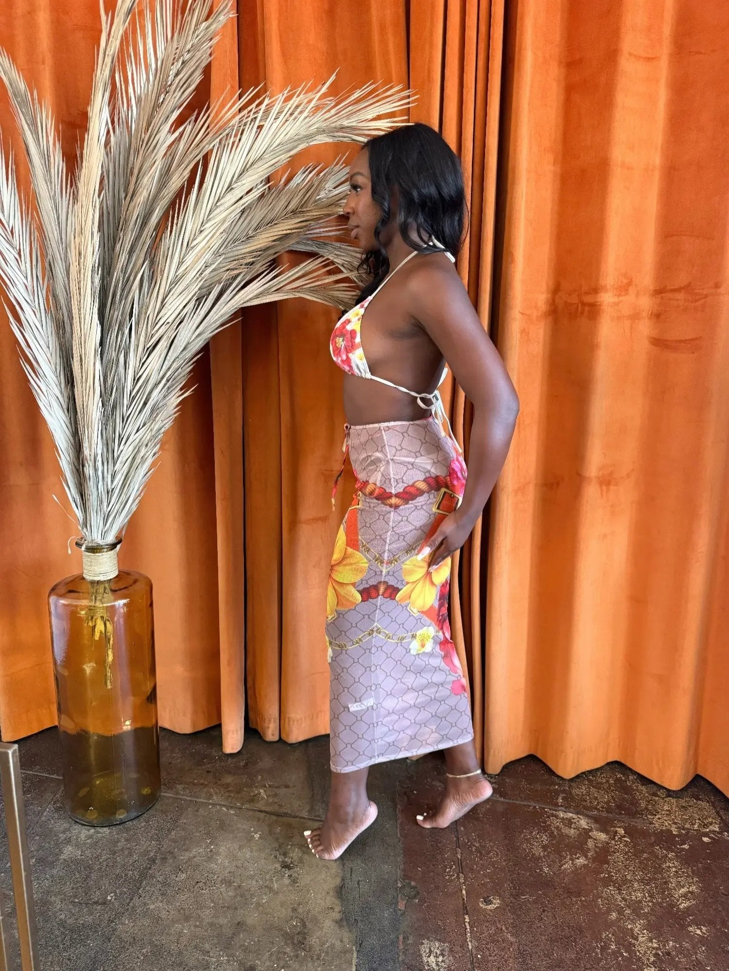 Mesh Midi Cover-up Skirt - DressAffection