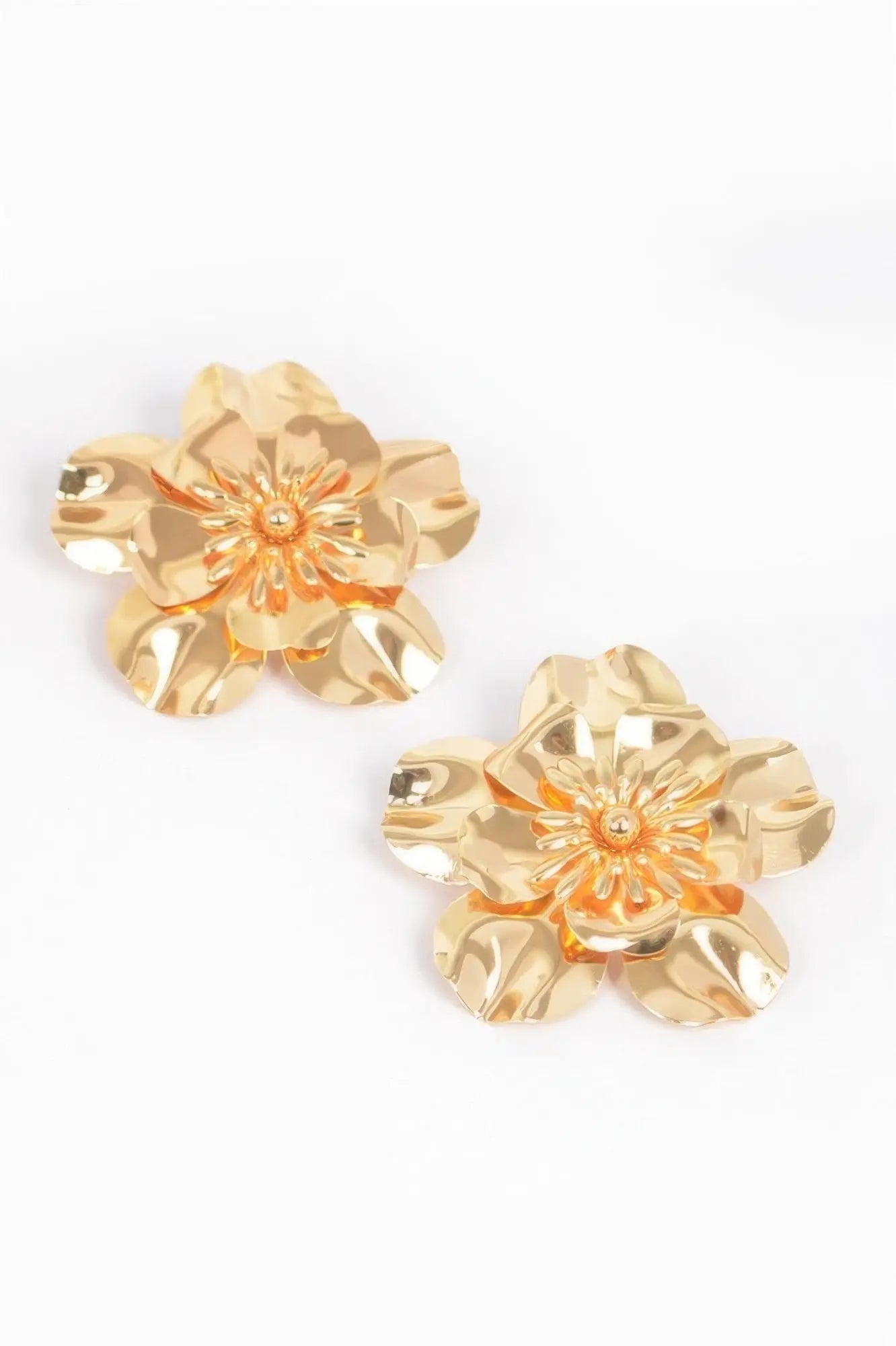 Metal Flower Earring - DressAffection