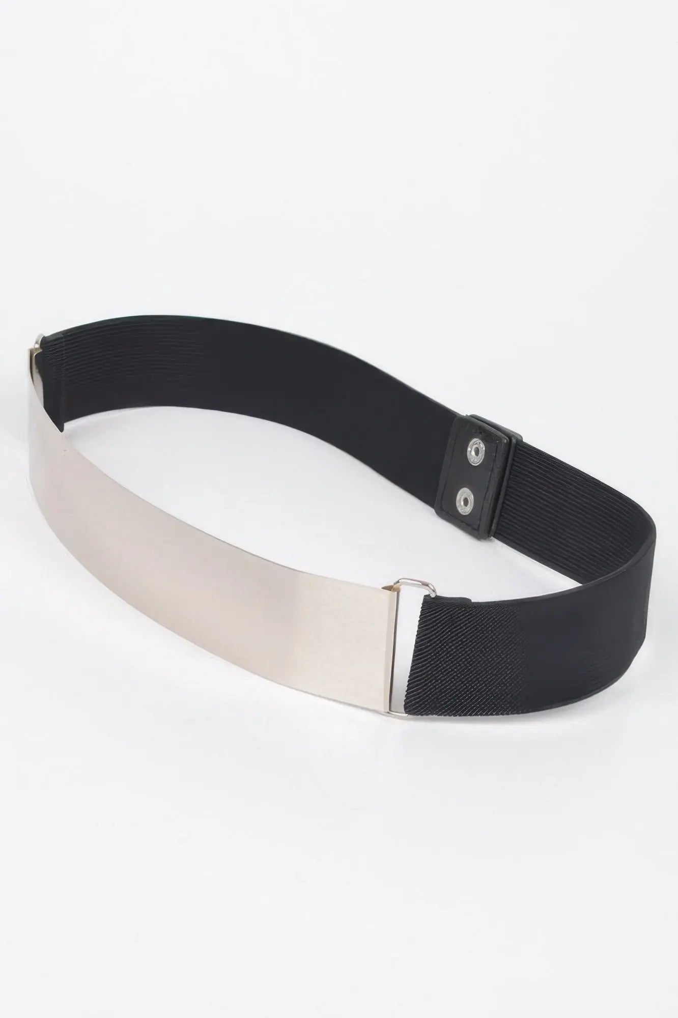 Metal Plate Elastic Belt - DressAffection