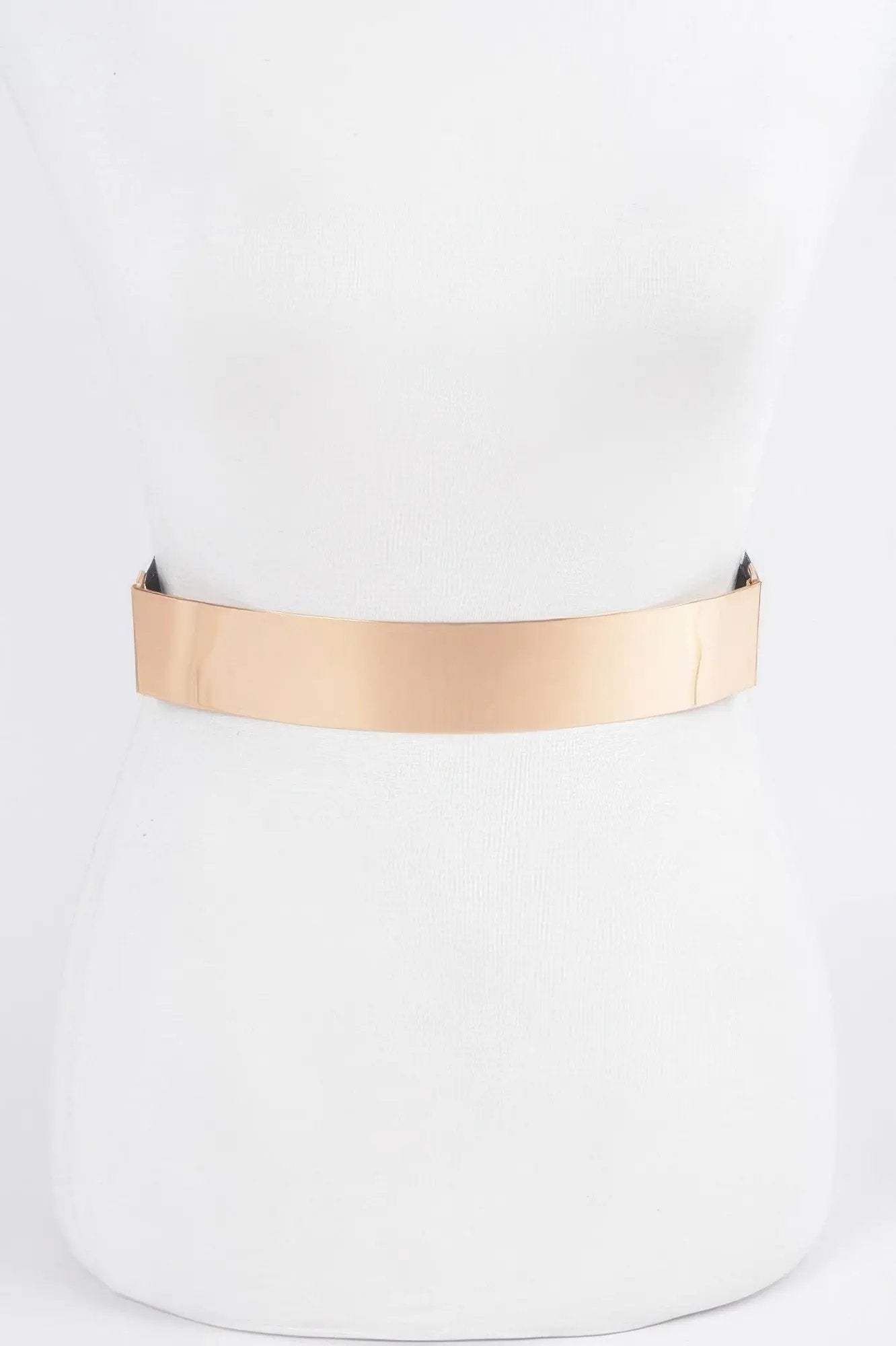 Metal Plate Elastic Belt - DressAffection