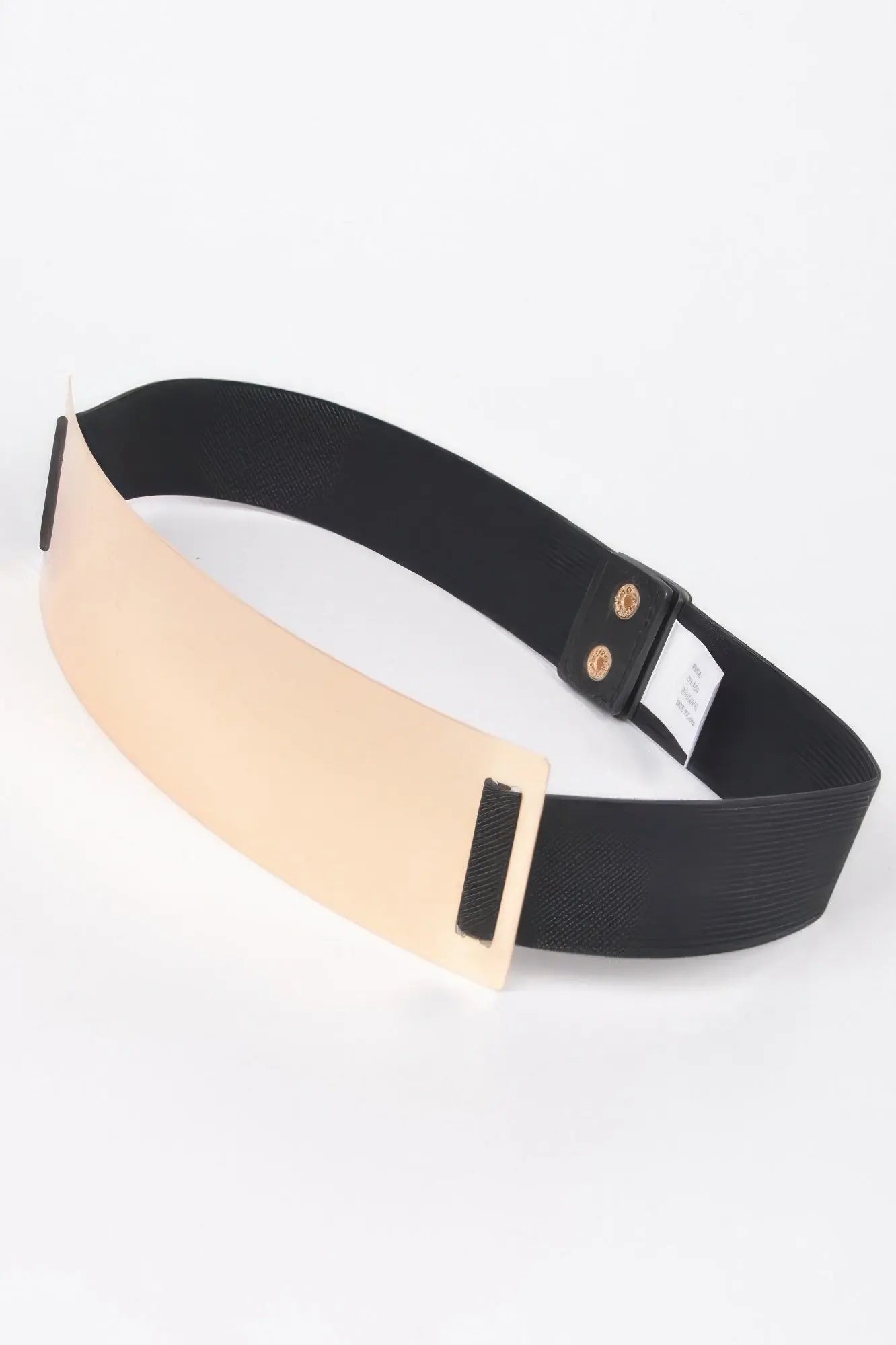 Metal Plate Elastic Belt - DressAffection