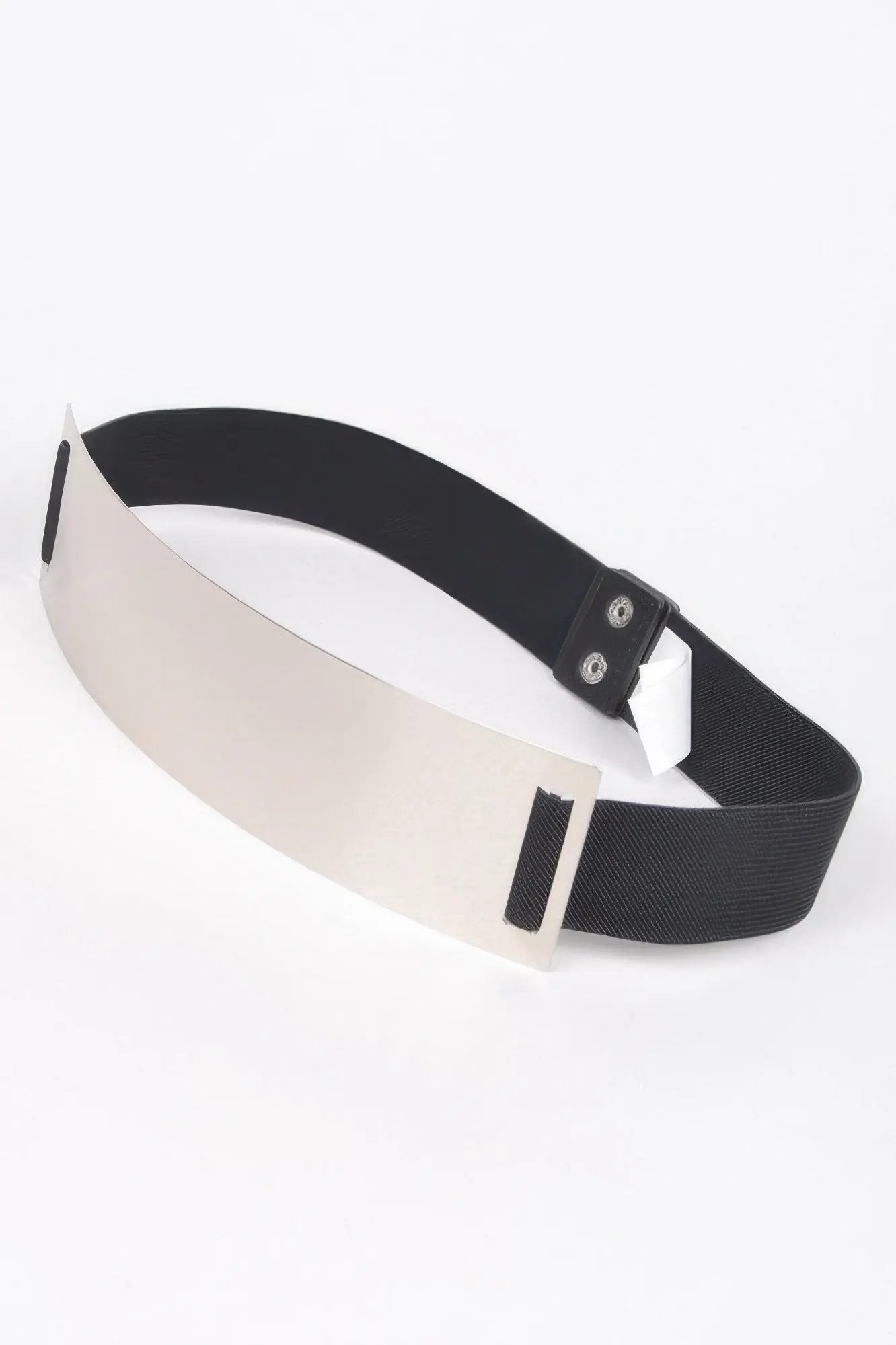 Metal Plate Plus Size Elastic Belt - DressAffection