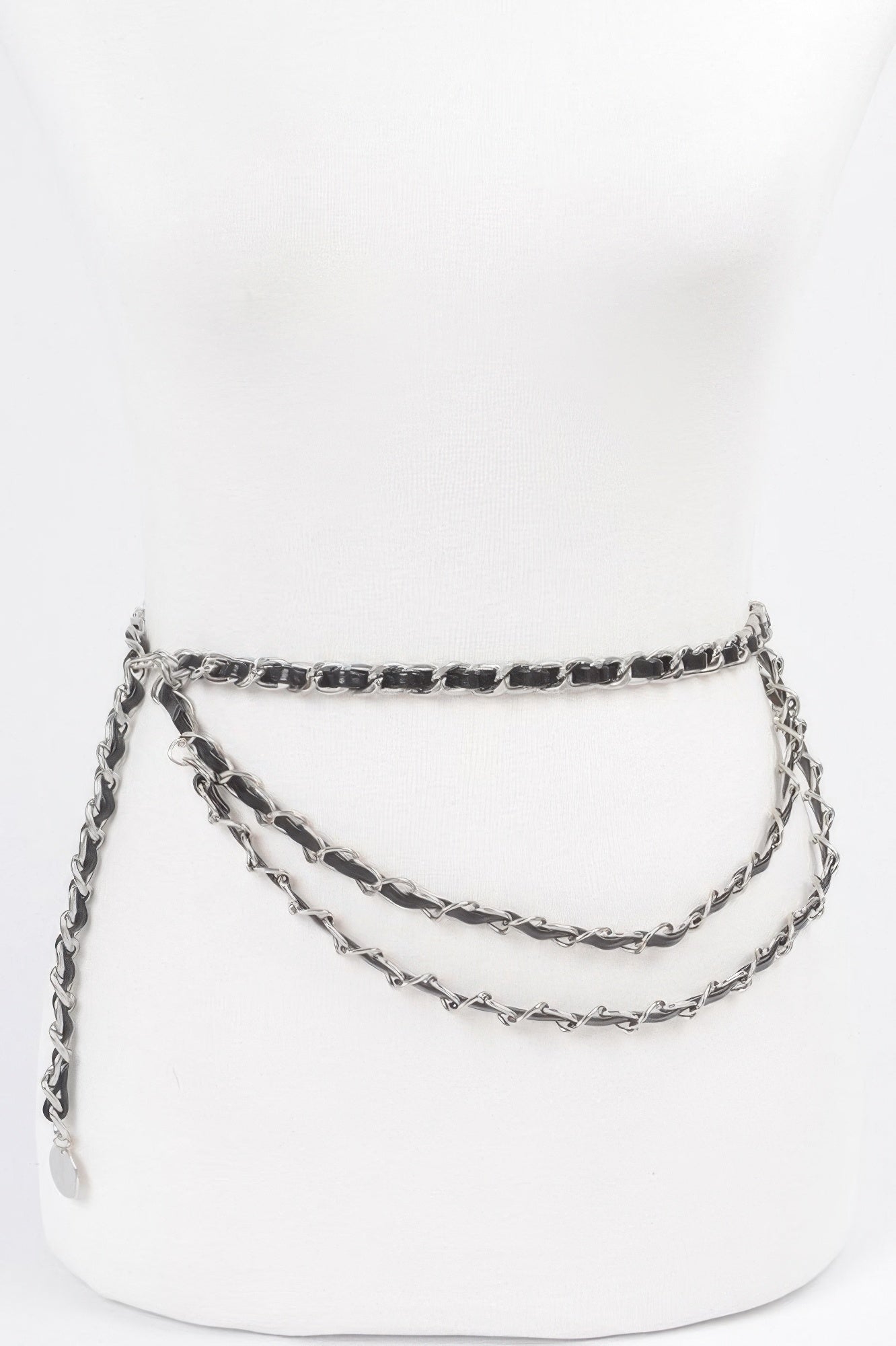Metal Pu Plus Size Chain Belt - DressAffection