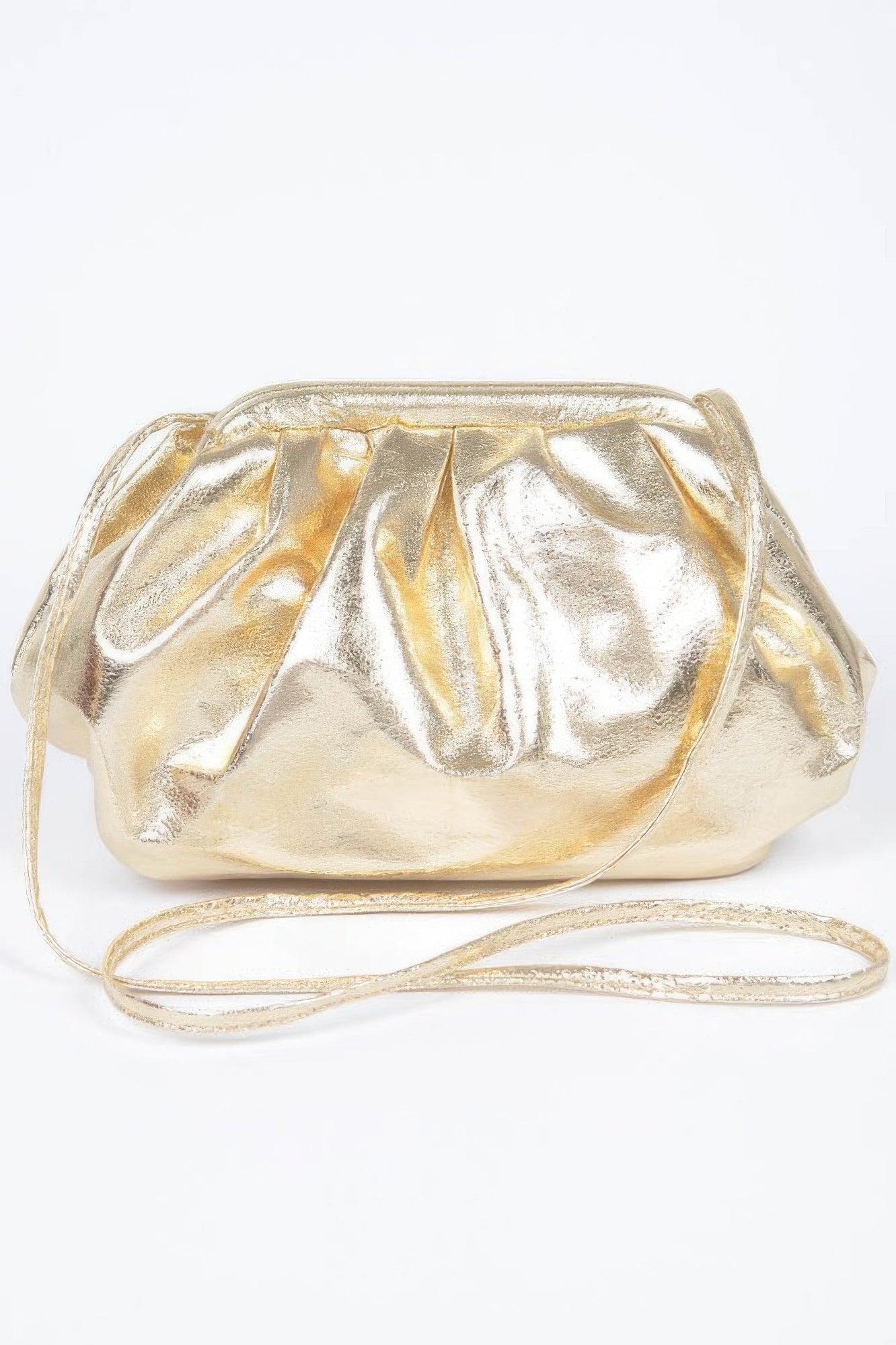 Metallic Pu Crossbody Bag - DressAffection
