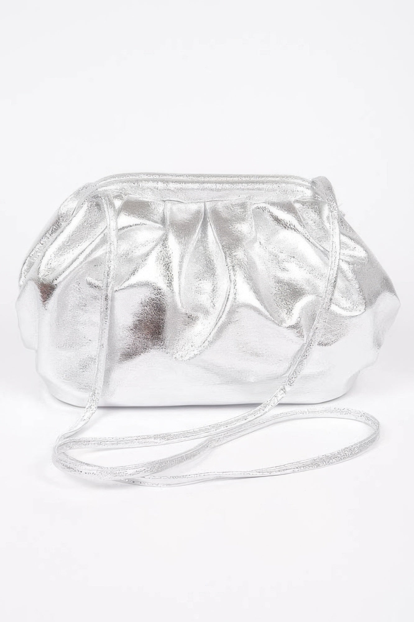 Metallic Pu Crossbody Bag - DressAffection