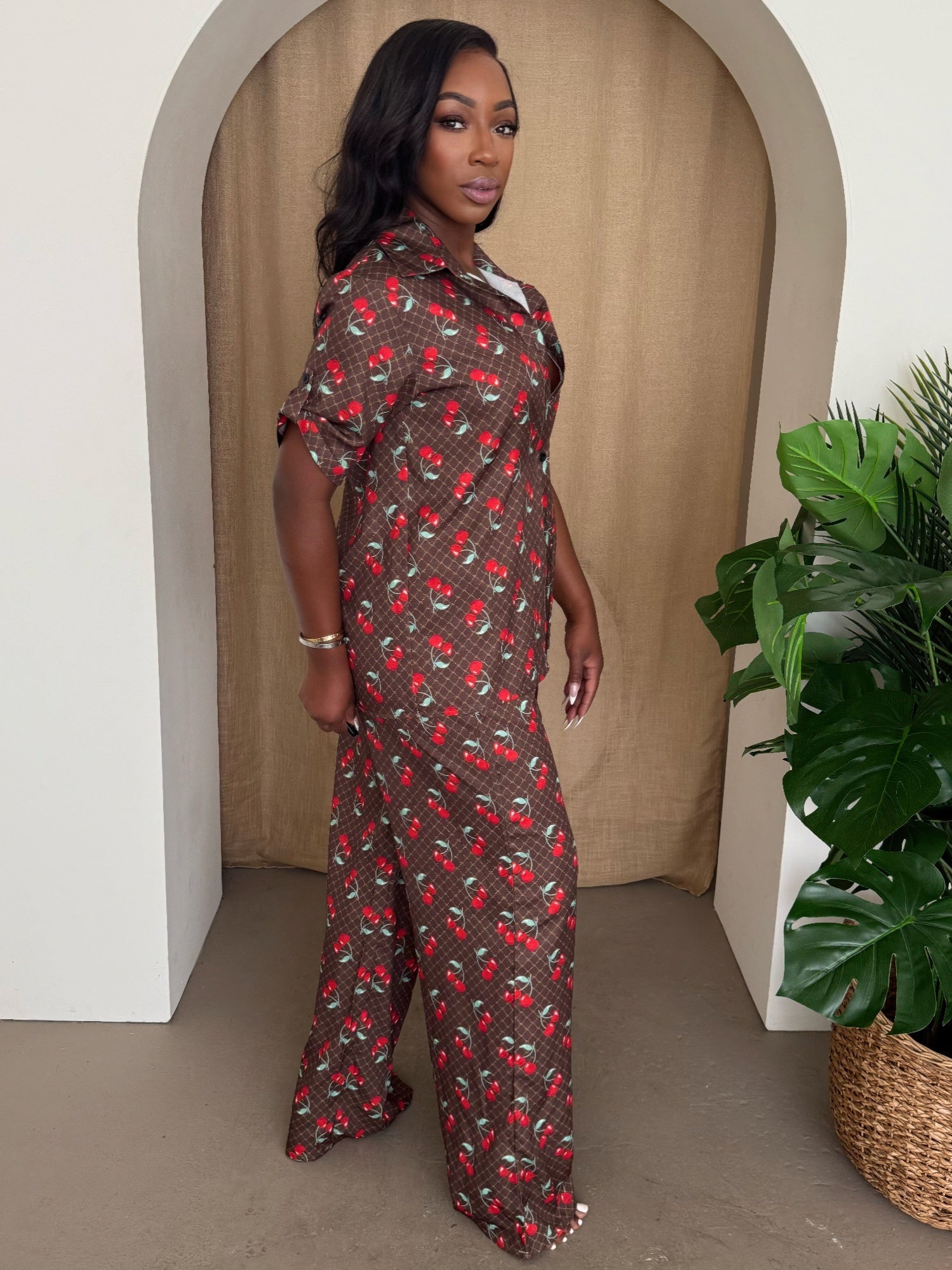 Midnight Cherry Set - DressAffection