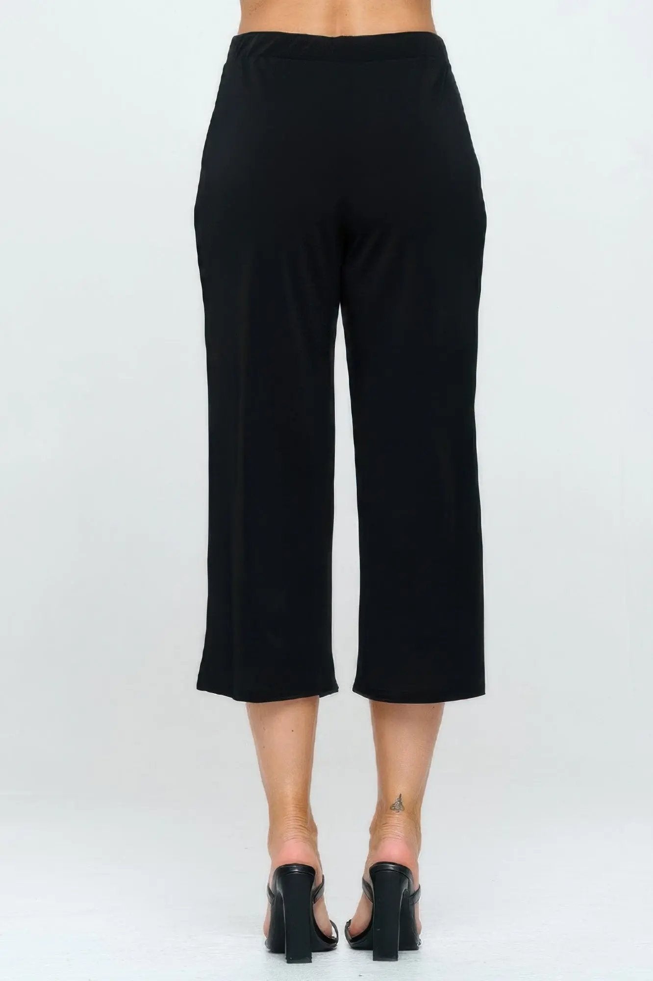 Moss Crepe Wide Leg Angle Pants - DressAffection