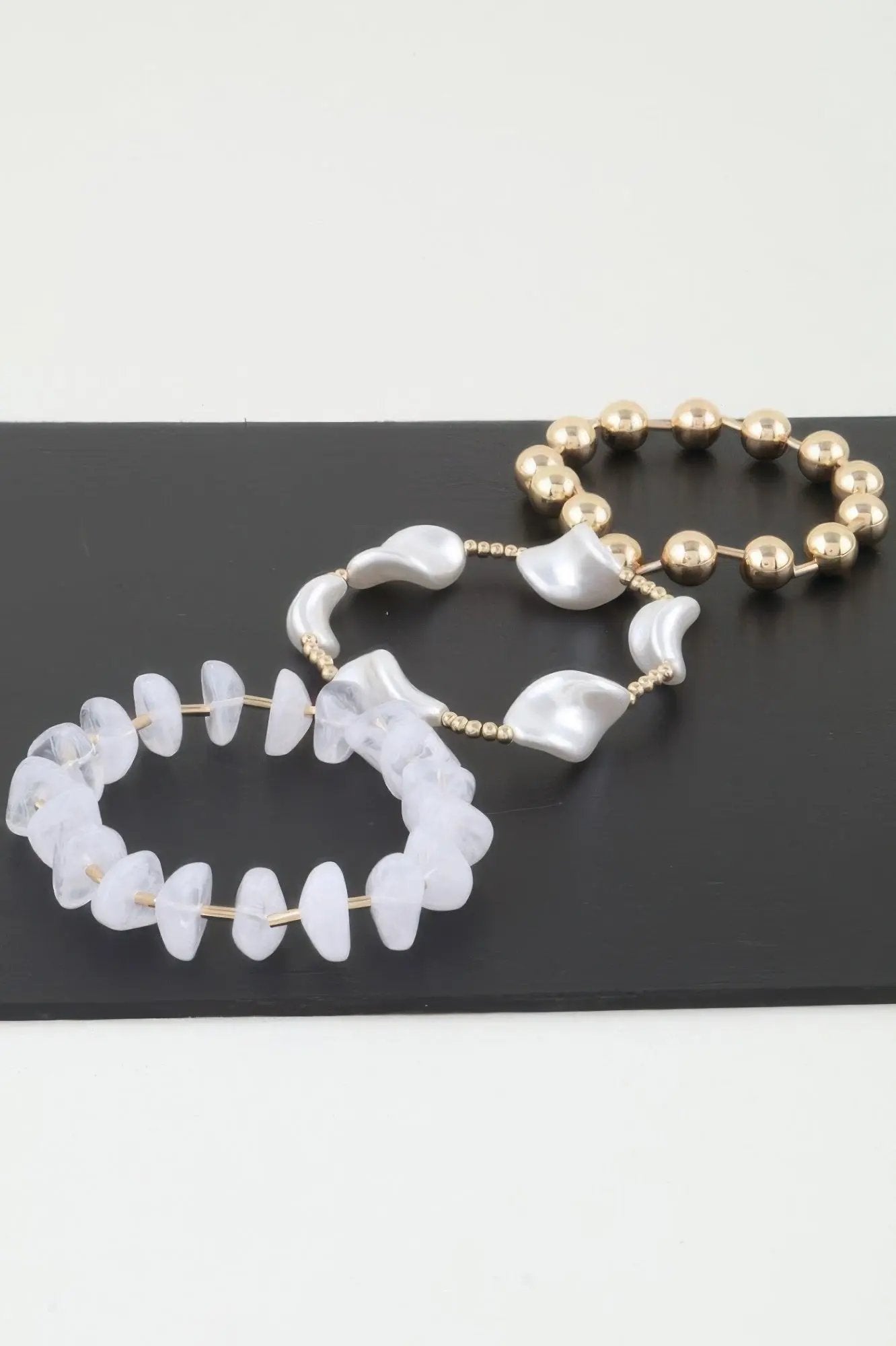 Multi Abstract Beaded Bracelet - DressAffection