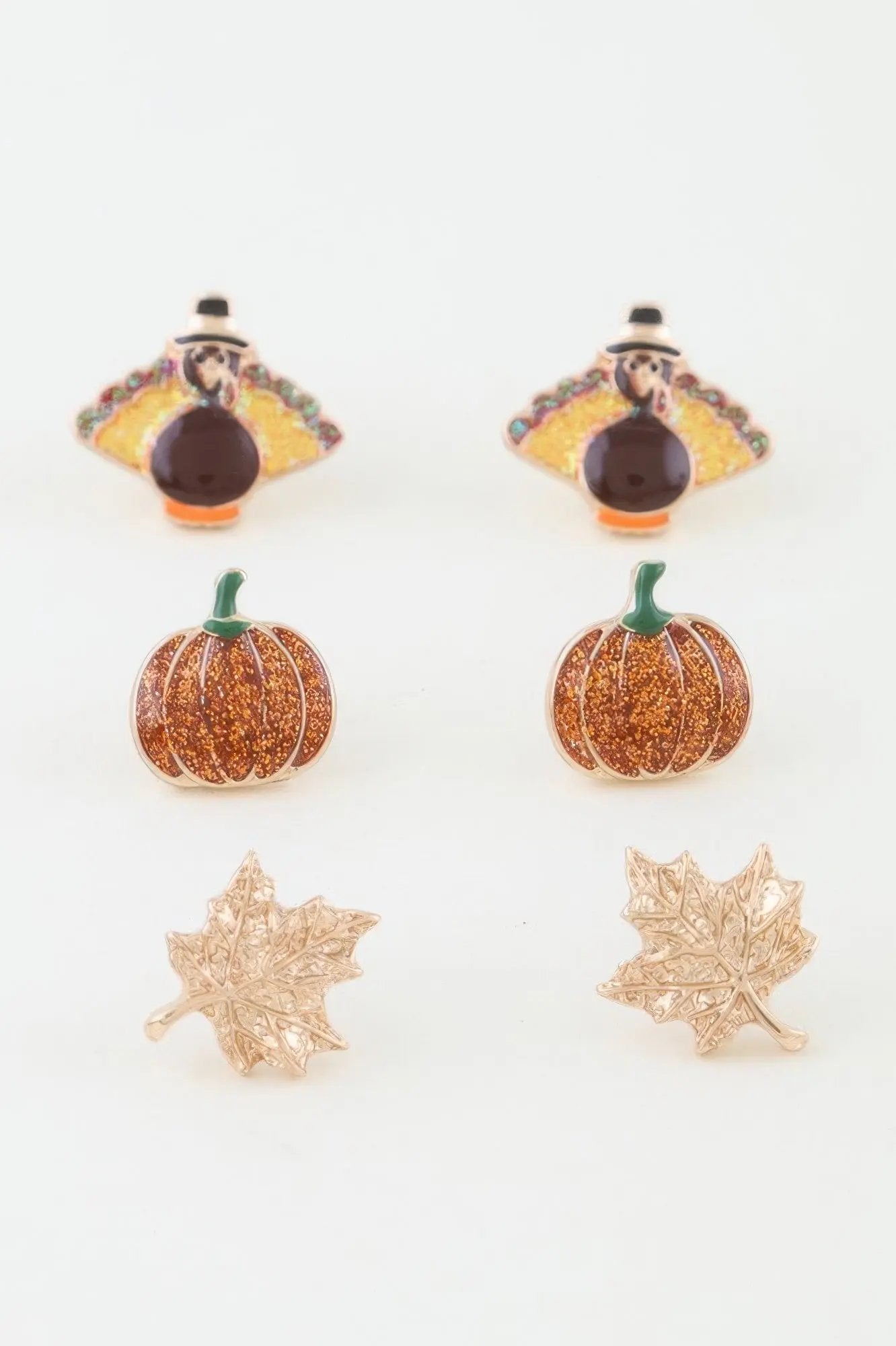 Multi Fall Season Stud Earrings Set - DressAffection