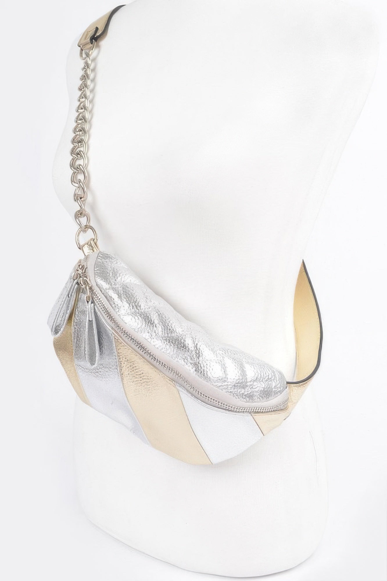 Multi Metallic Color Fanny Pack - DressAffection