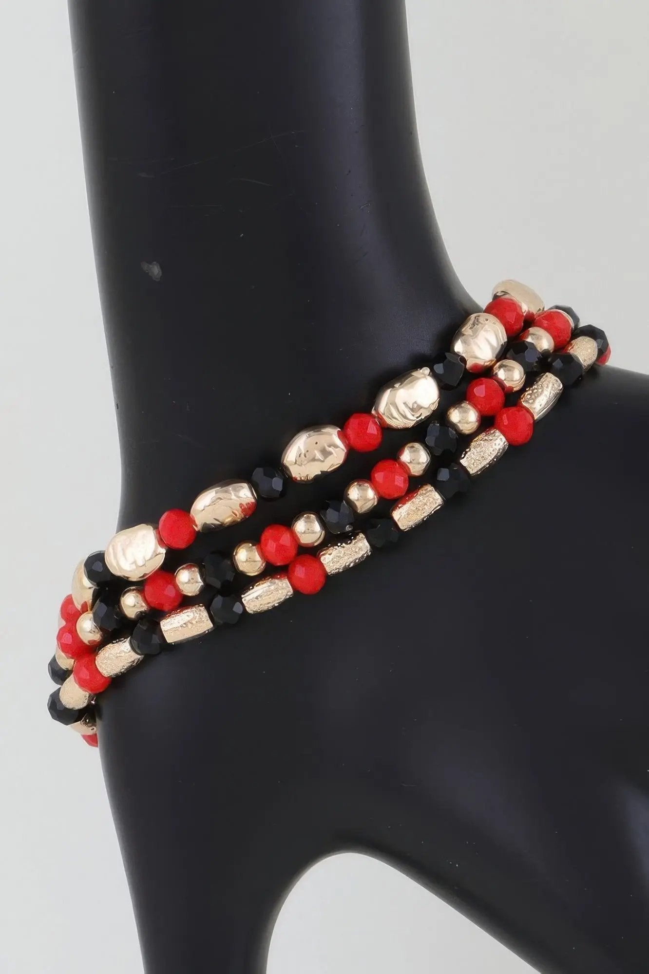 Multi Tone Stone Beaded Bracelet - DressAffection
