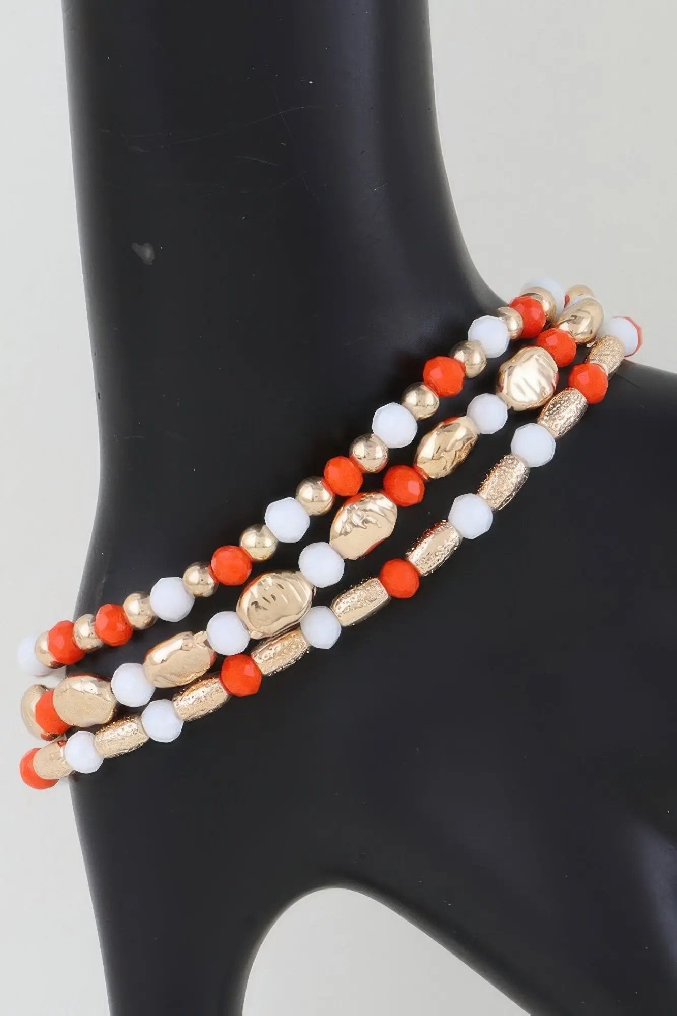 Multi Tone Stone Beaded Bracelet - DressAffection