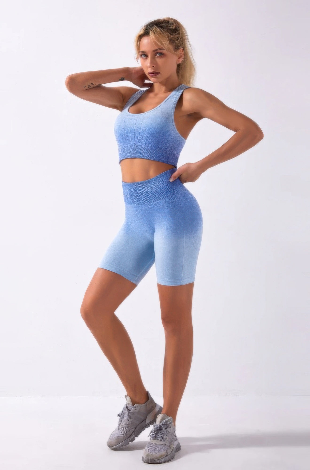 Ombre Seamless Two Piece Set - DressAffection