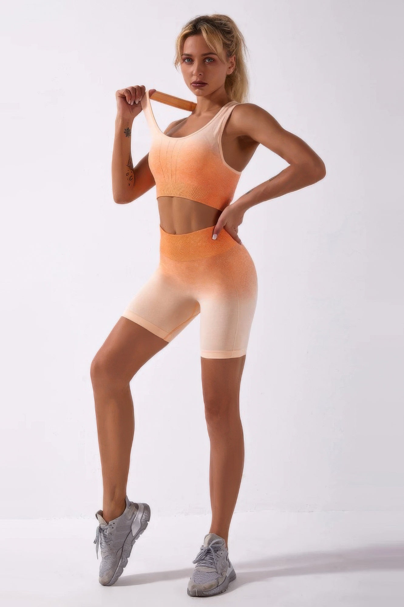 Ombre Seamless Two Piece Set - DressAffection