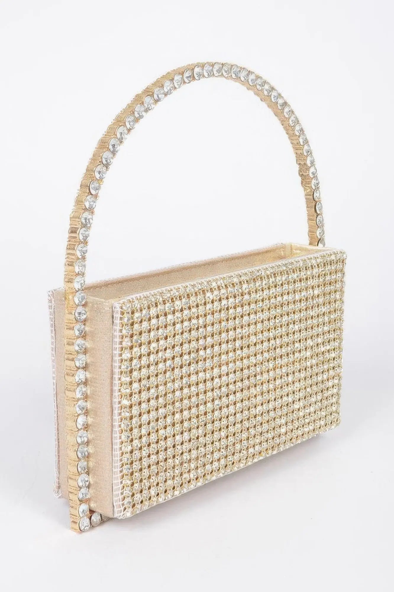 Oversized Rhinestone Shoulder Bag - DressAffection