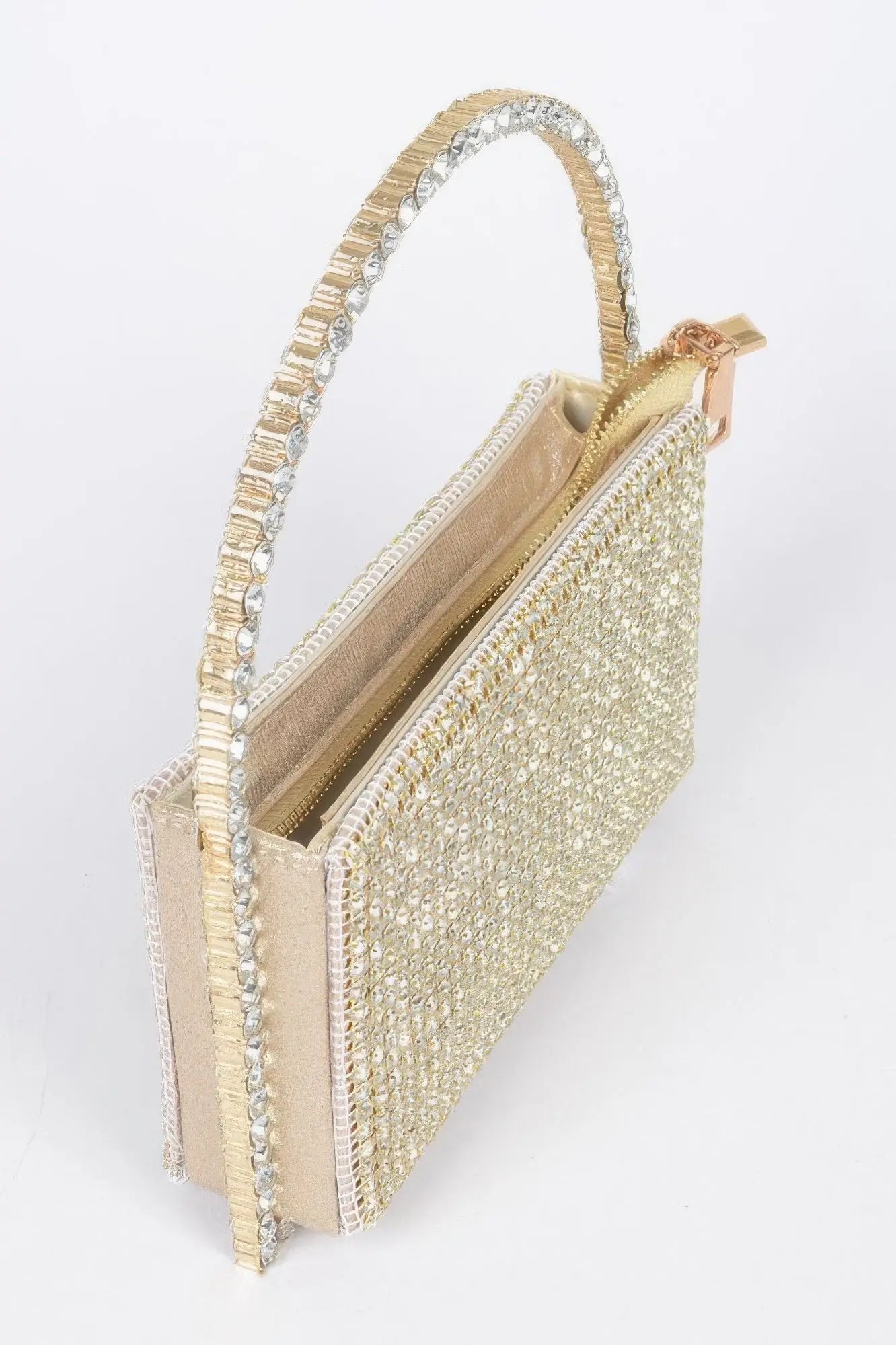 Oversized Rhinestone Shoulder Bag - DressAffection