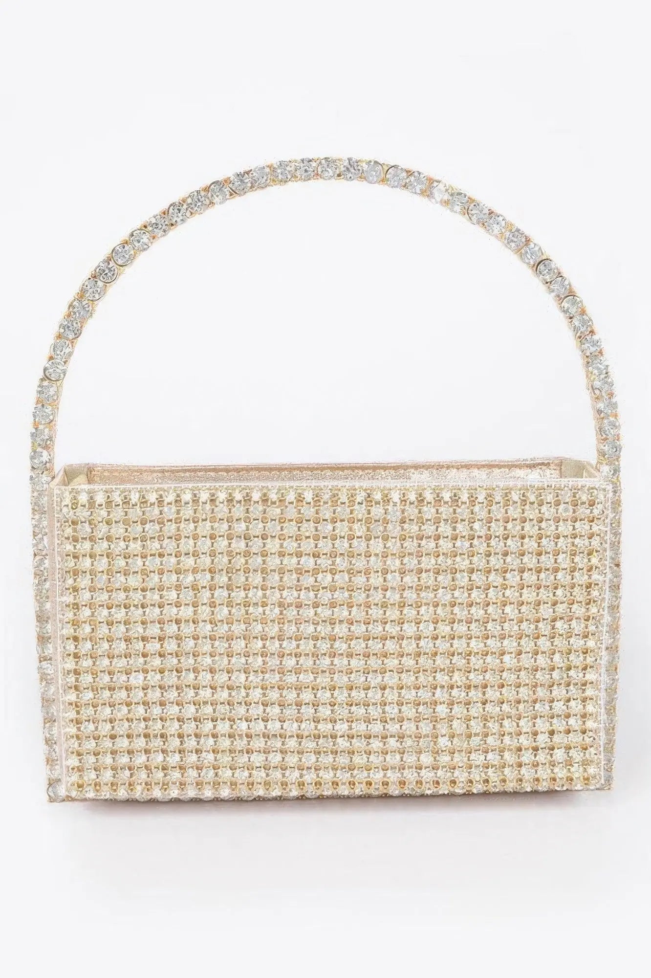 Oversized Rhinestone Shoulder Bag - DressAffection