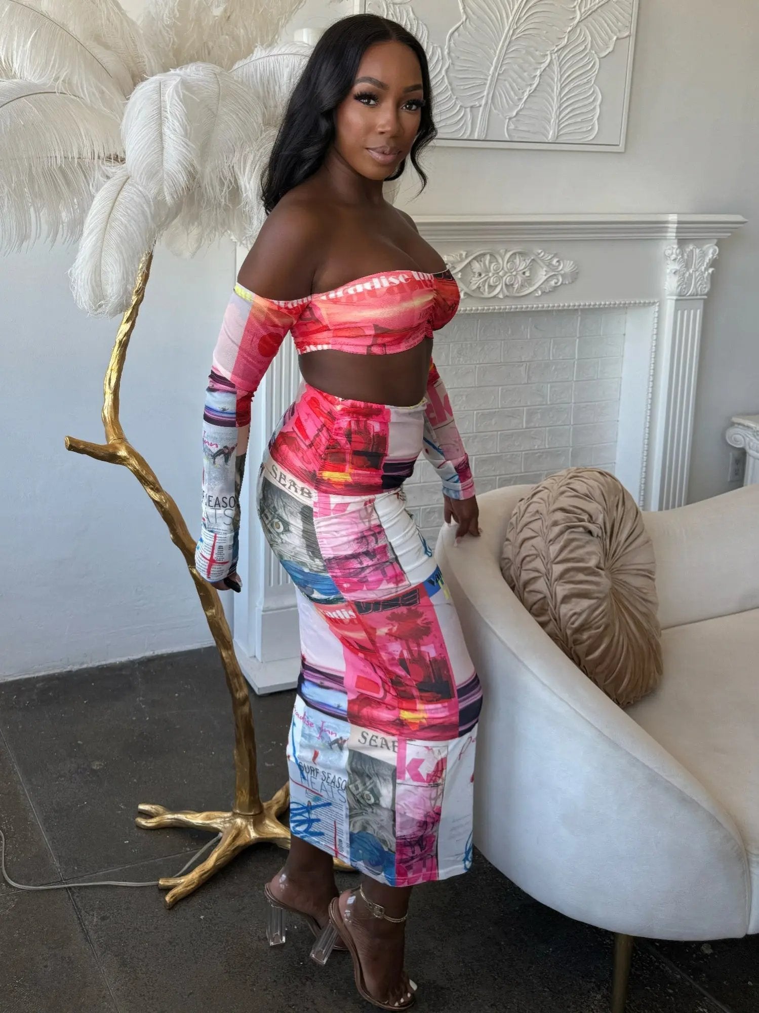 Paradise Inn Mesh Set - DressAffection