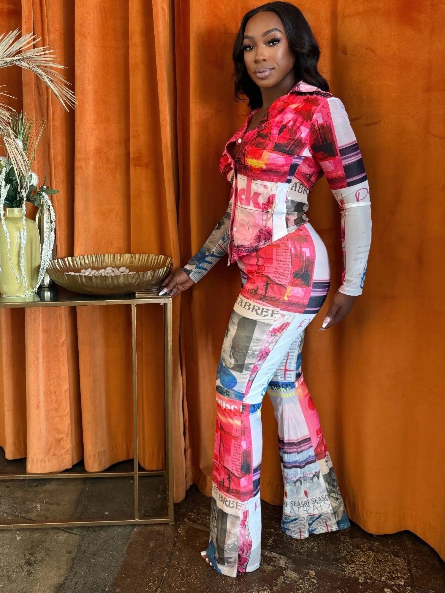 Paradise Inn Pants Set - DressAffection