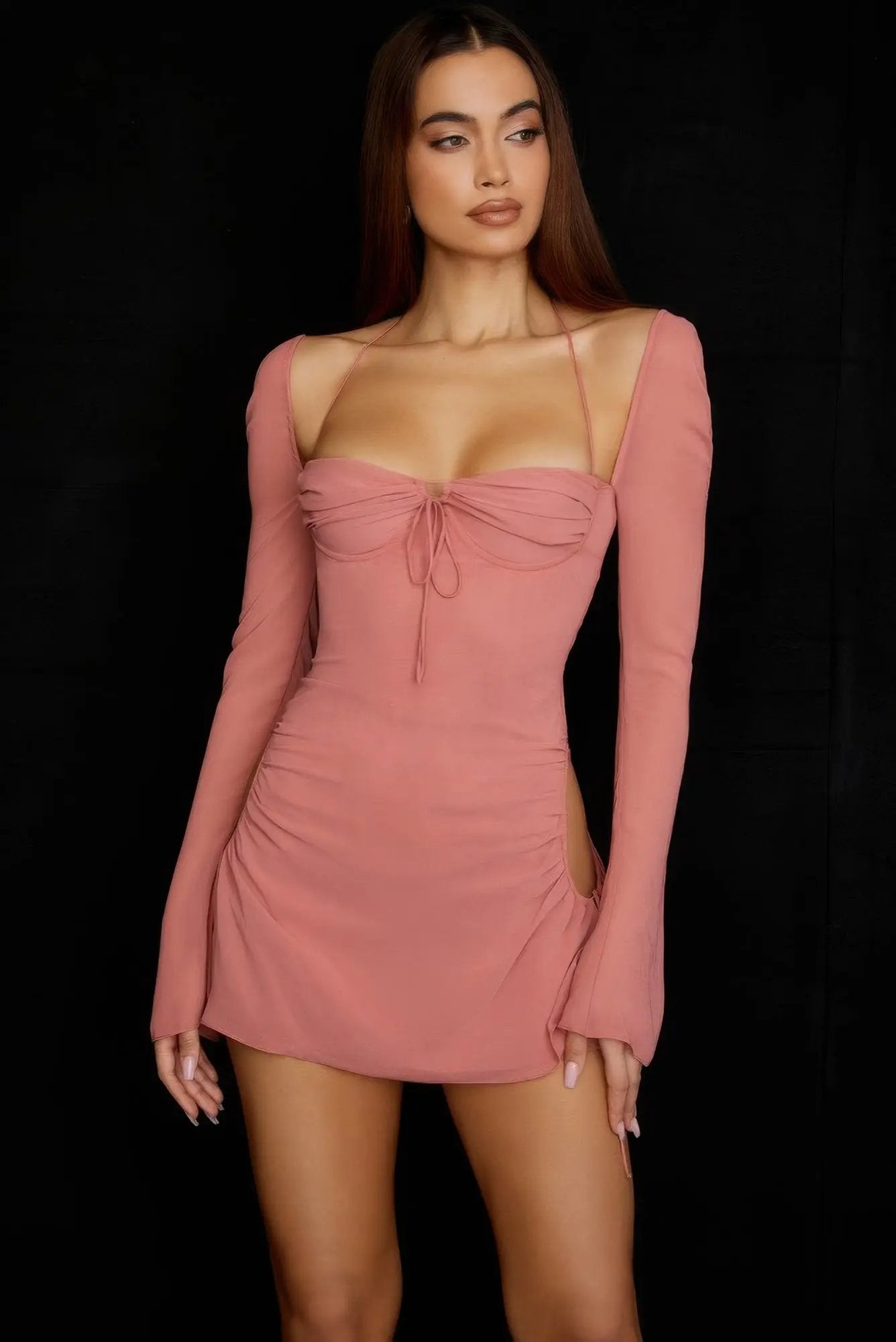 Peek Hole Mini Dress - DressAffection