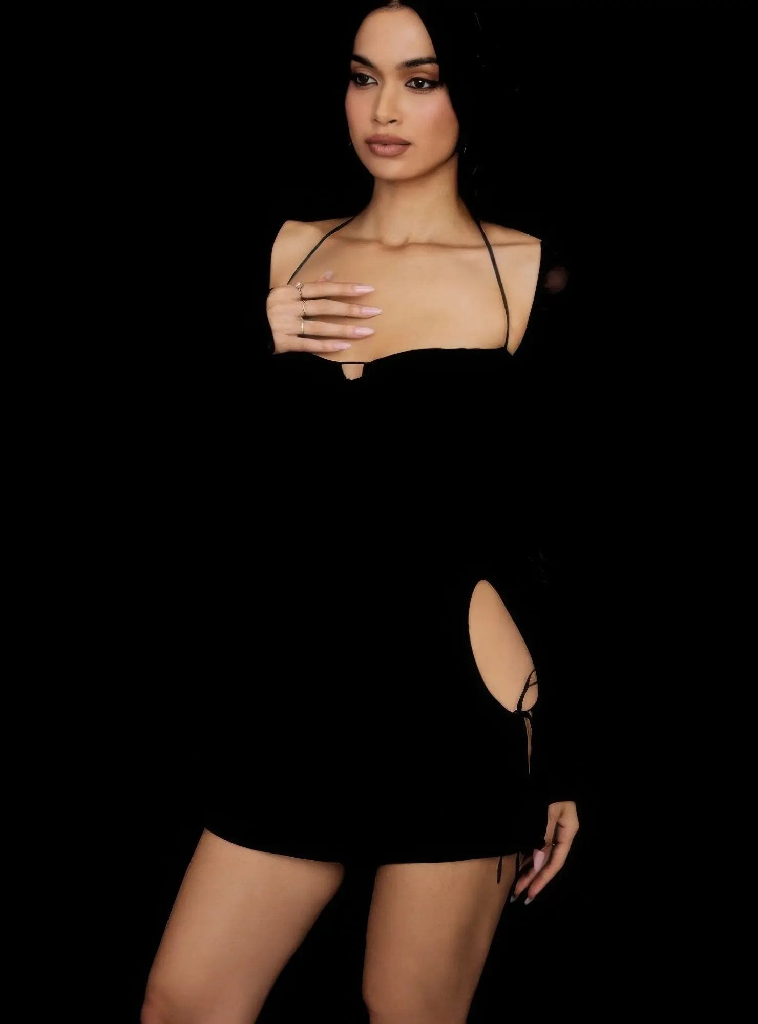 Peek Hole Mini Dress - DressAffection