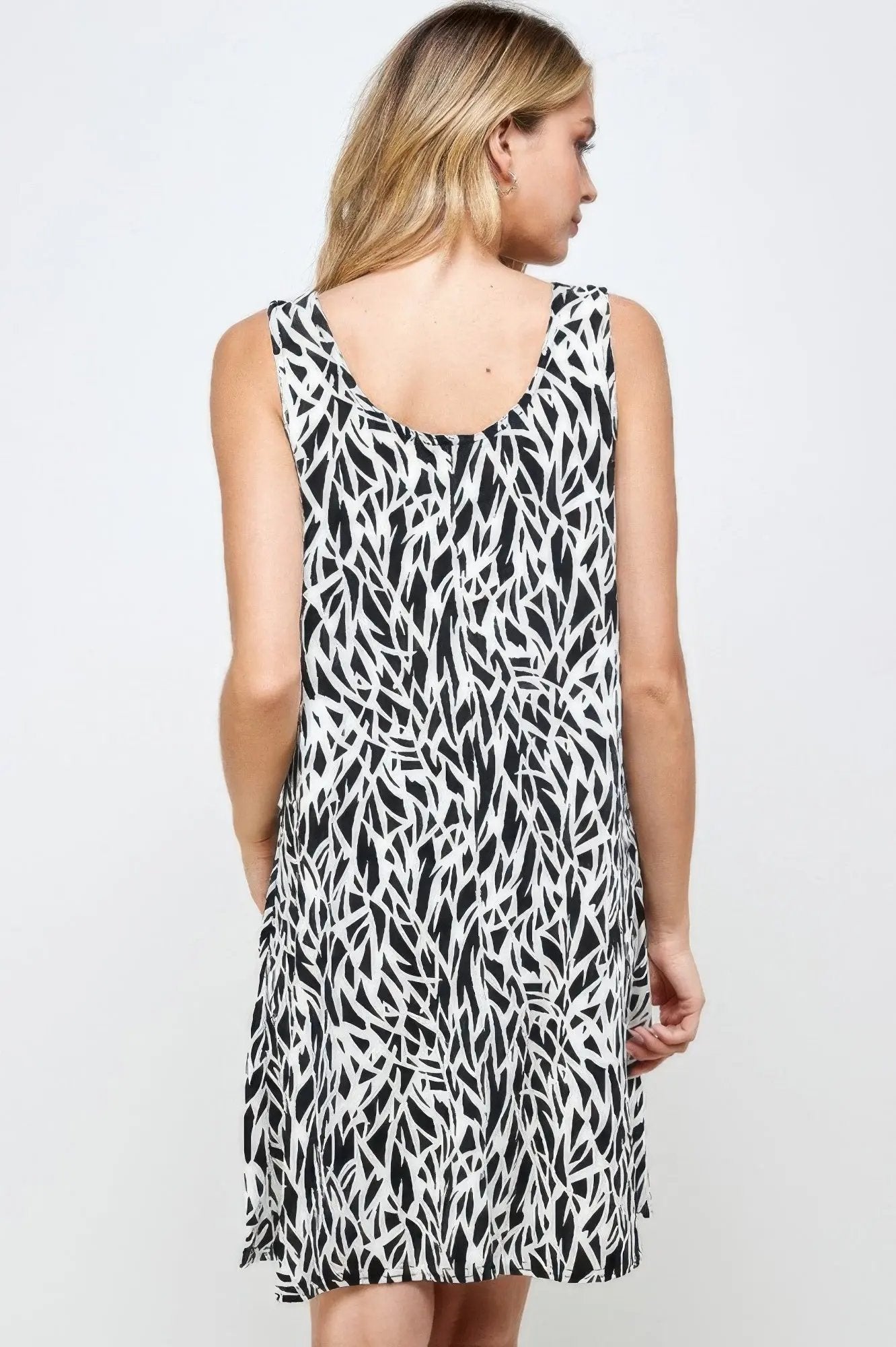 Plus Size Bns Print Missy Tank Dress - DressAffection