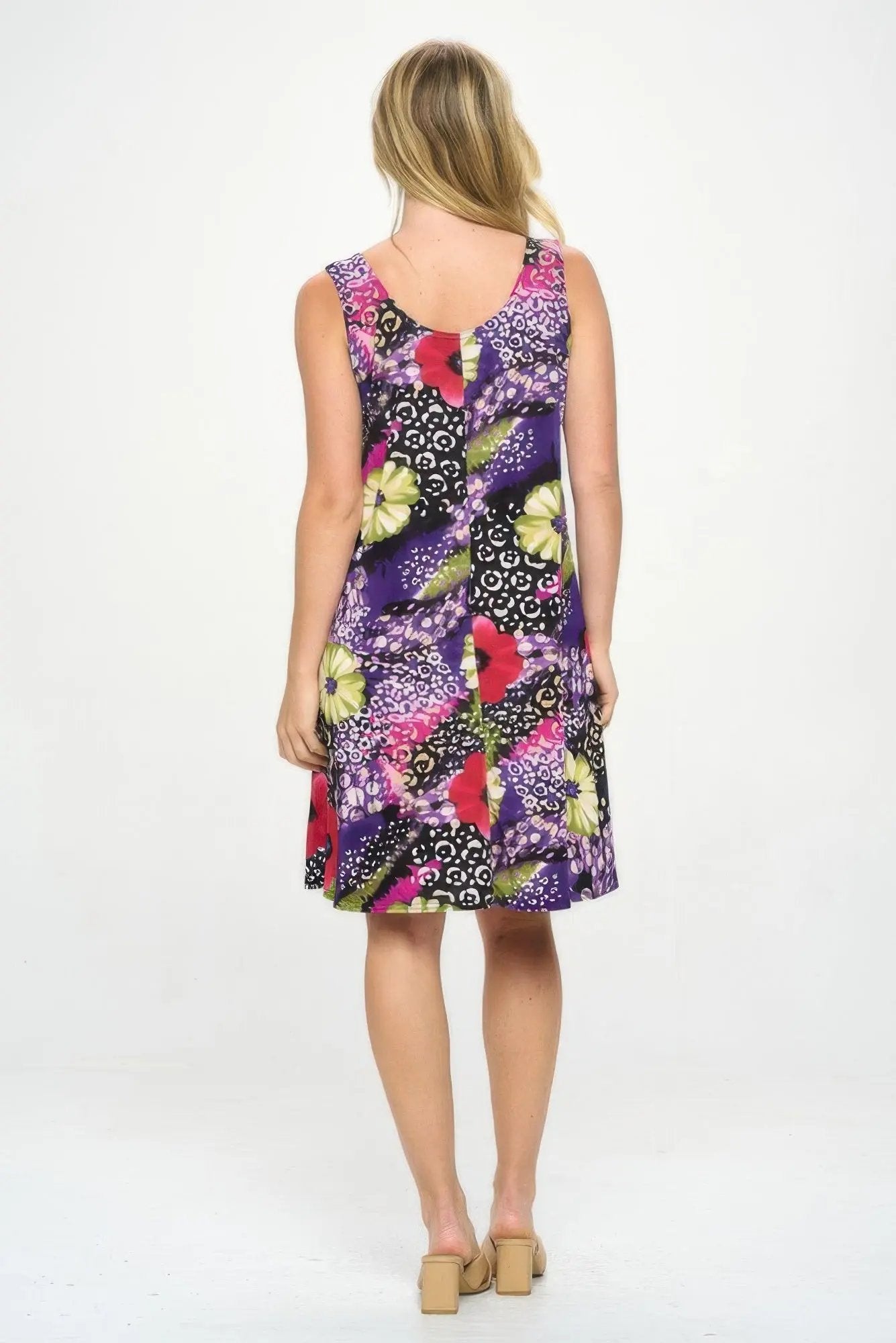 Plus Size Bns Print Missy Tank Dress - DressAffection