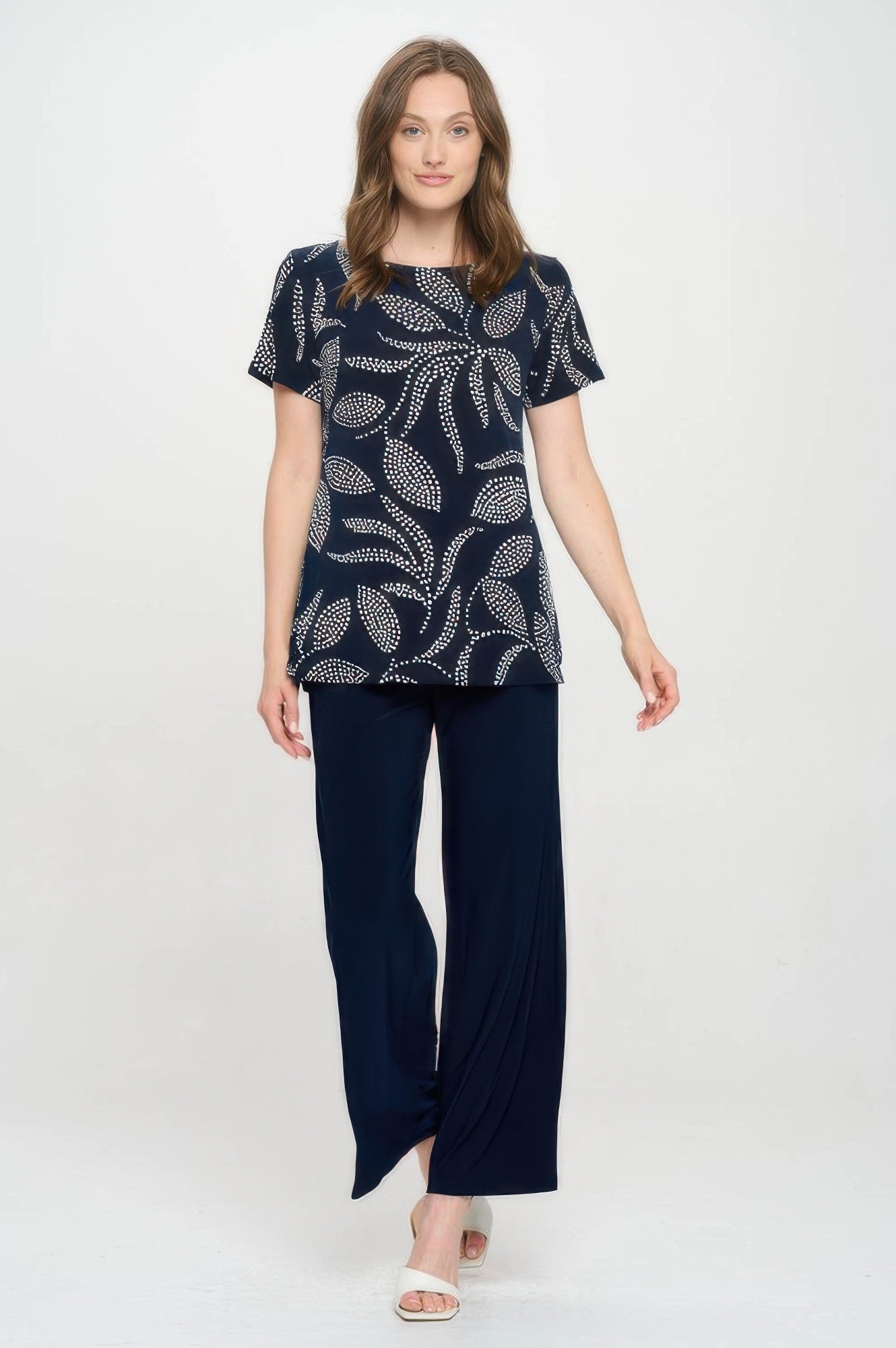 Plus Size Hit Boat Nk Short Sl Top - DressAffection