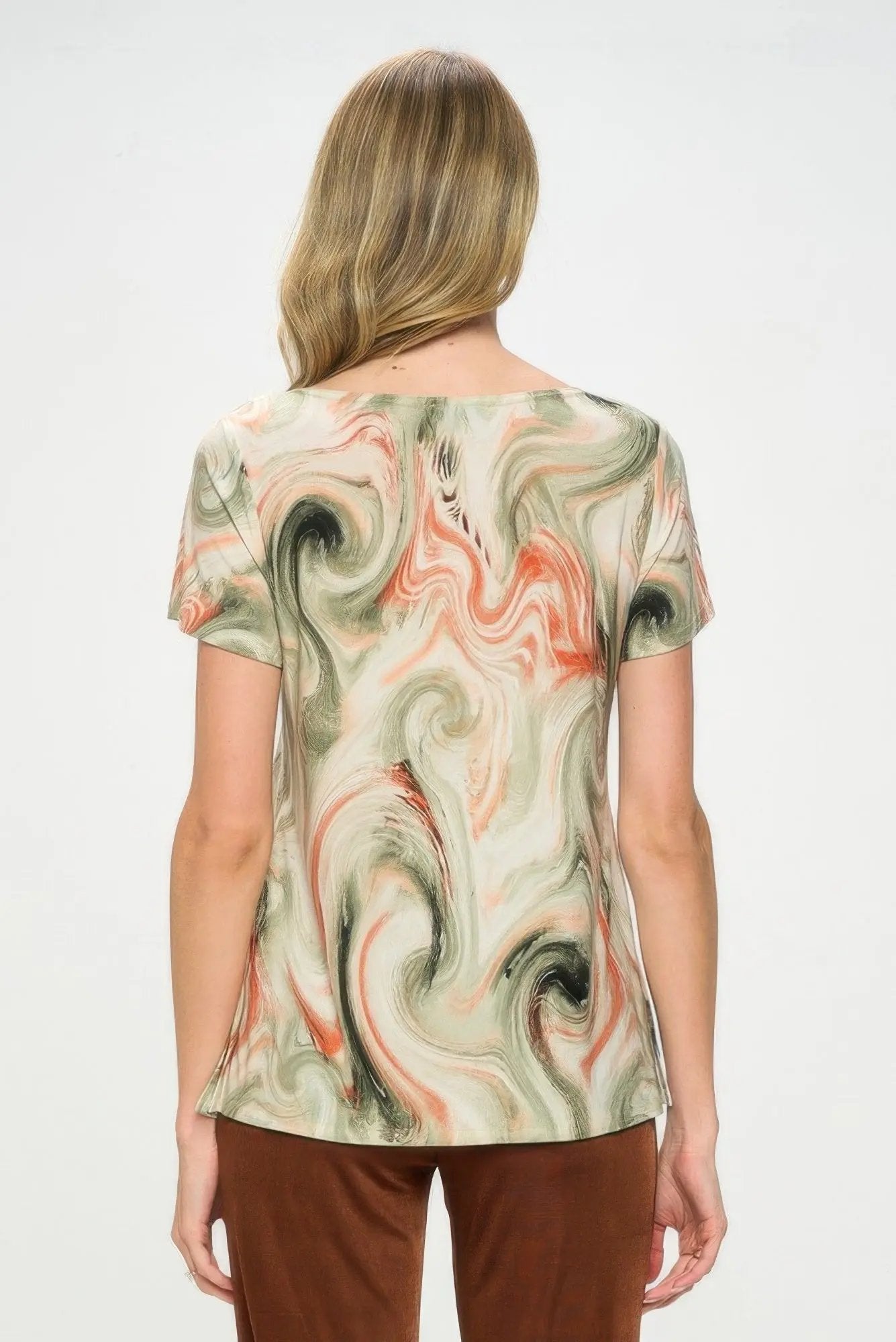 Plus Size Hit Boat Nk Short Sl Top - DressAffection